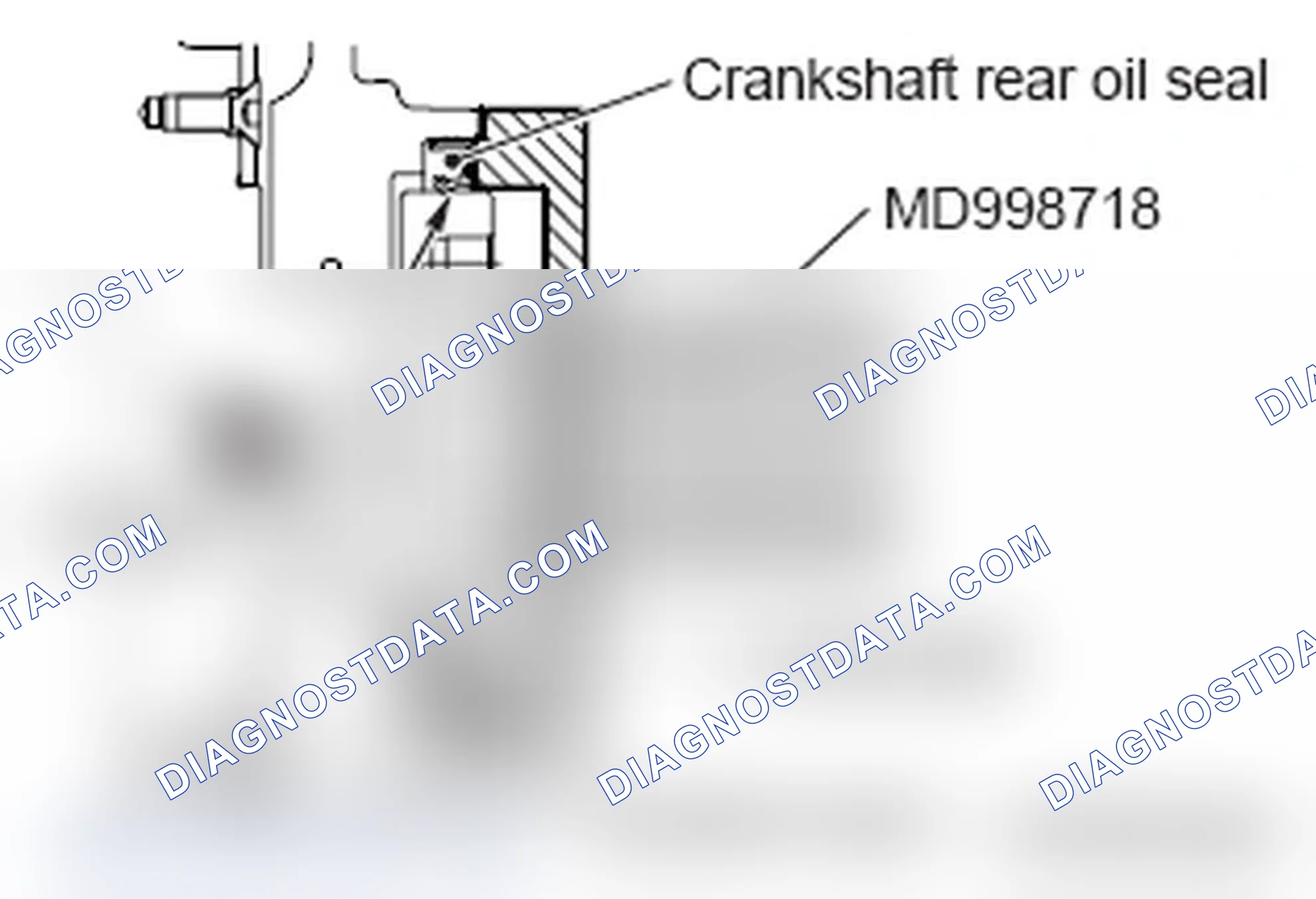 Scheme 299: >> A << CRANKSHAFT REAR OIL SEAL INSTALLATION