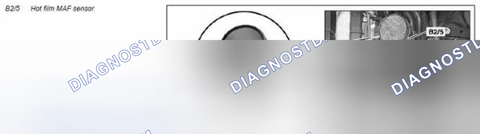 Scheme 119: Hot film MAF sensor, component description - GF07.07-P-6000V