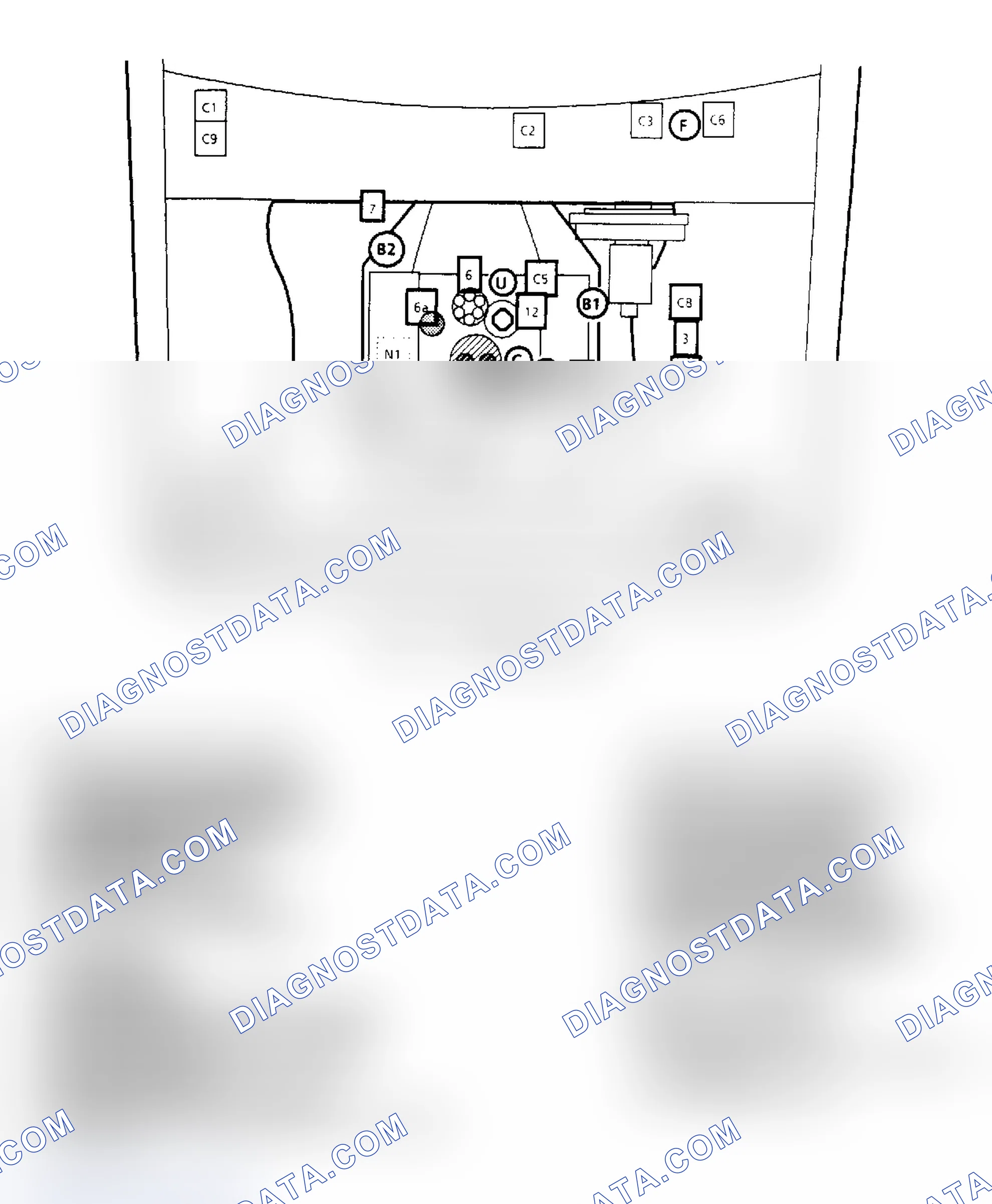 Scheme 141: Component Locations for "S/T" Series 2.8L