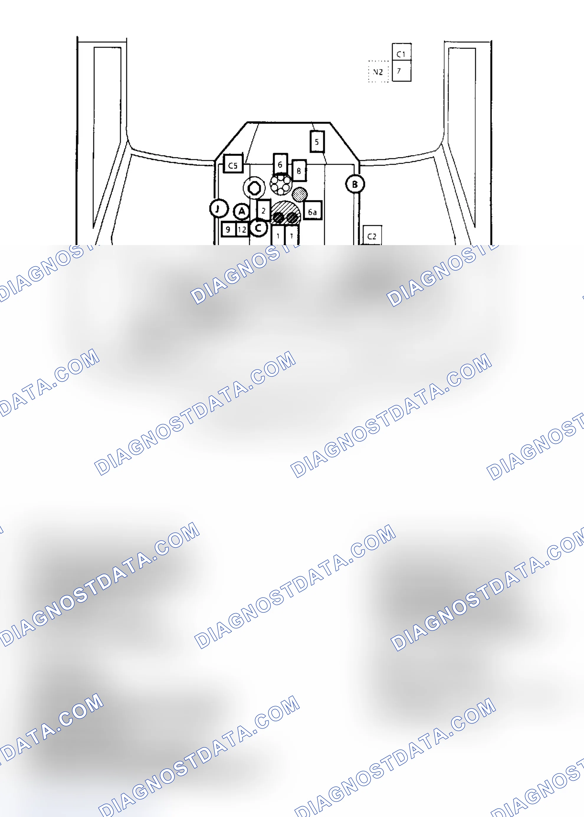 Scheme 144: Component Locations for "G" Series 5.0L & 5.7L