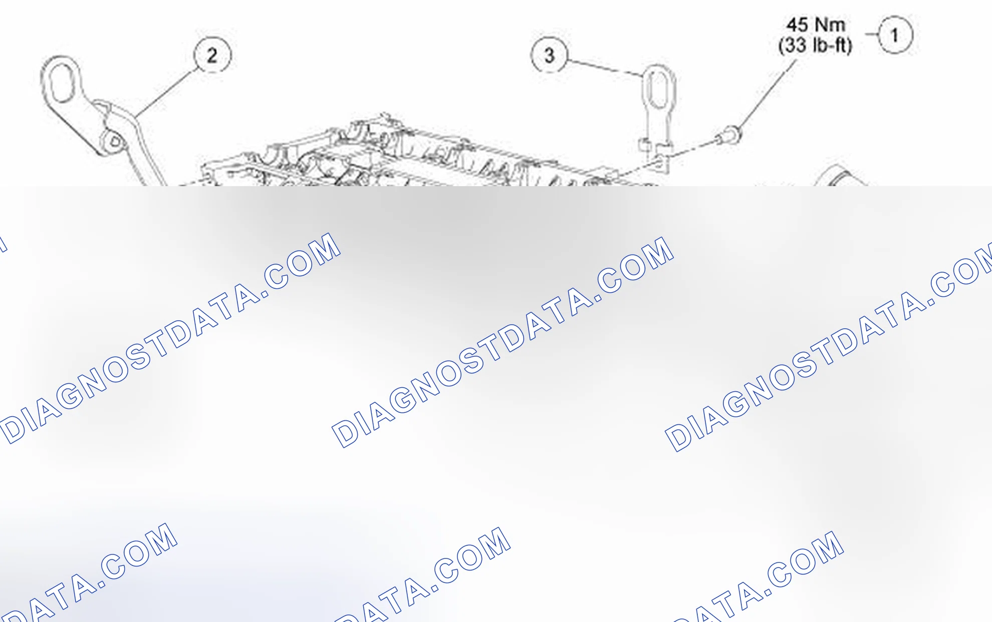 Scheme 205: Cylinder Head - Coolant Connection and Lifting Eyes
