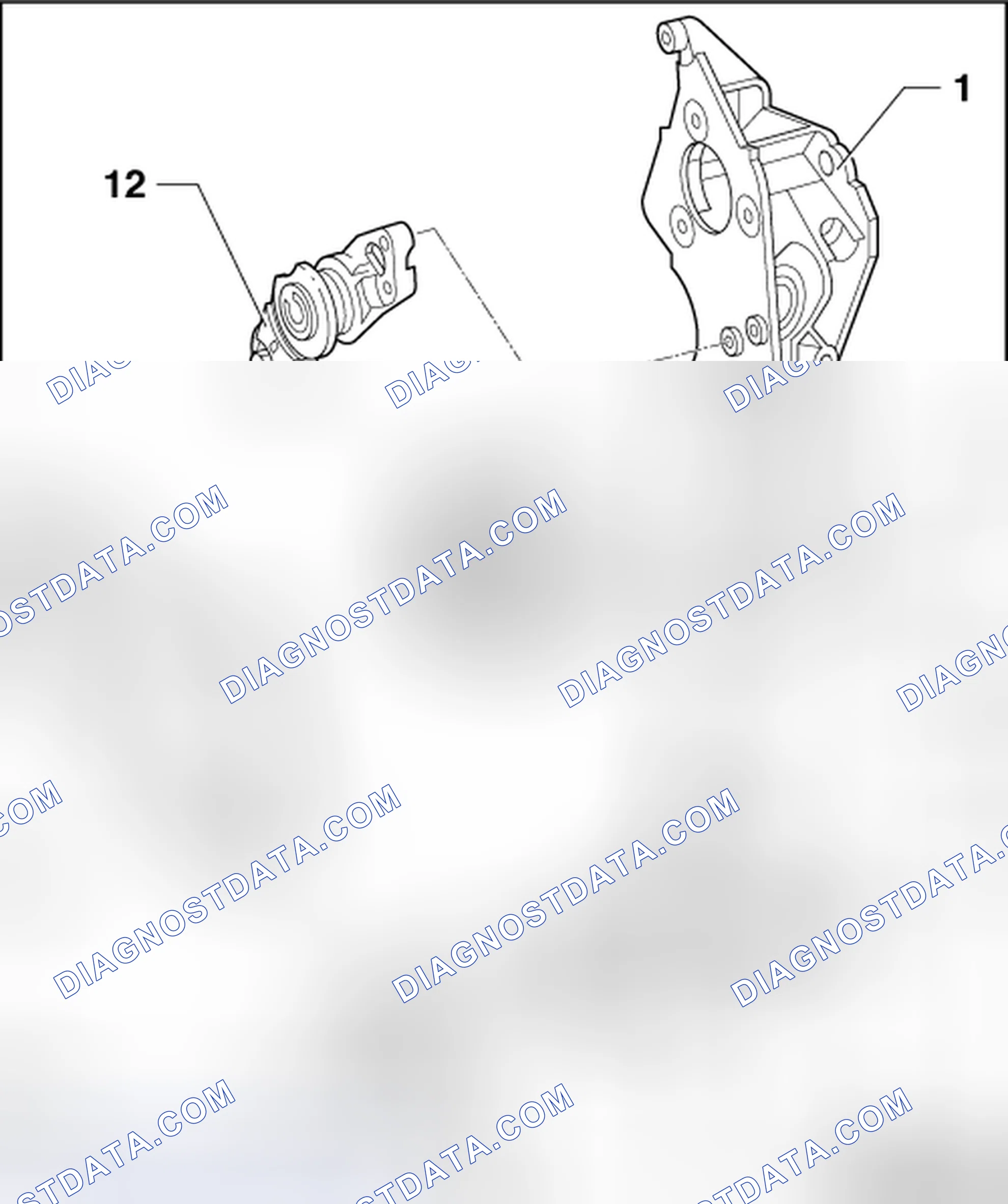 Scheme 4: LOW MOUNTED POWER STEERING PUMP ASSEMBLY OVERVIEW