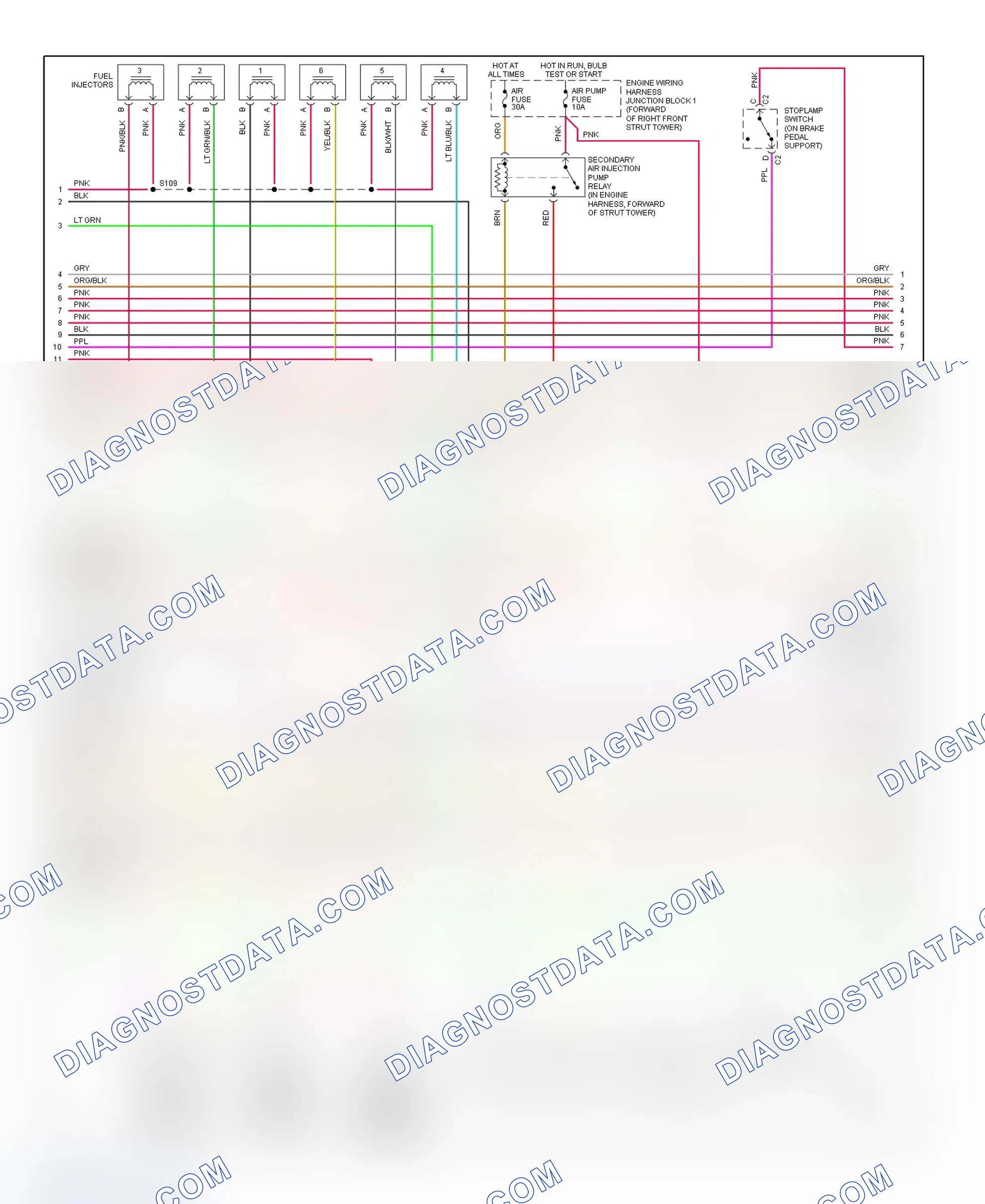 Scheme 126: PCM Wiring Diagram (Lumina - 3.1L - 2 Of 4)