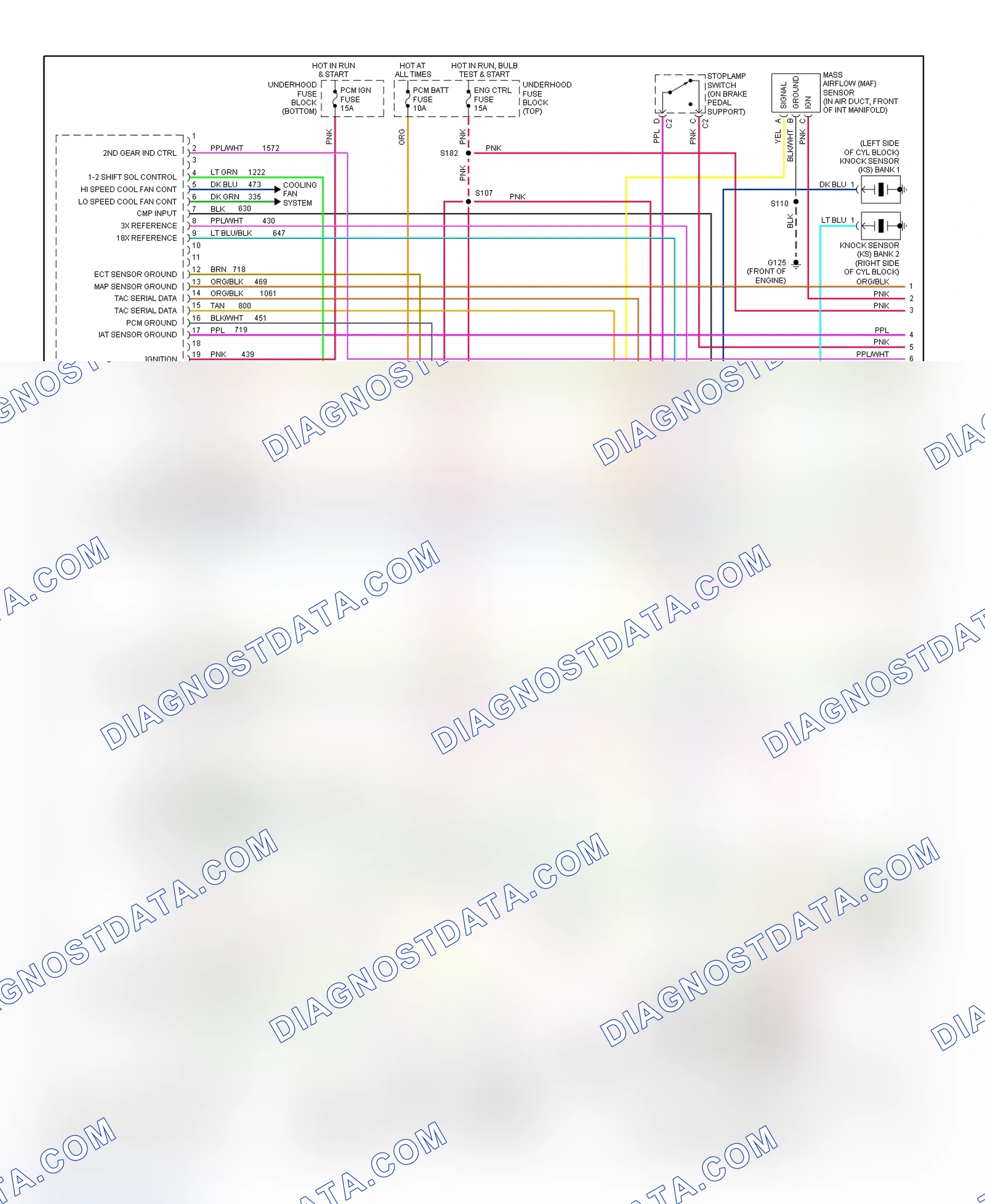 Scheme 25: PCM Wiring Diagram (Camaro & Firebird - 3.8L - 1 Of 4)