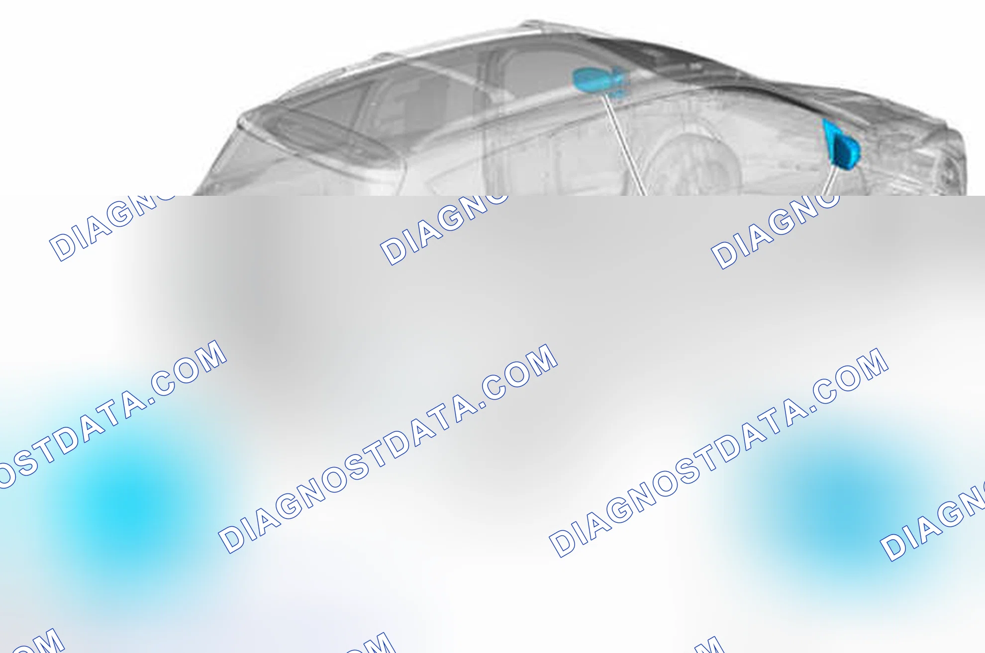 Scheme 1: Component Location - Blind Spot Monitoring System (BLIS®)
