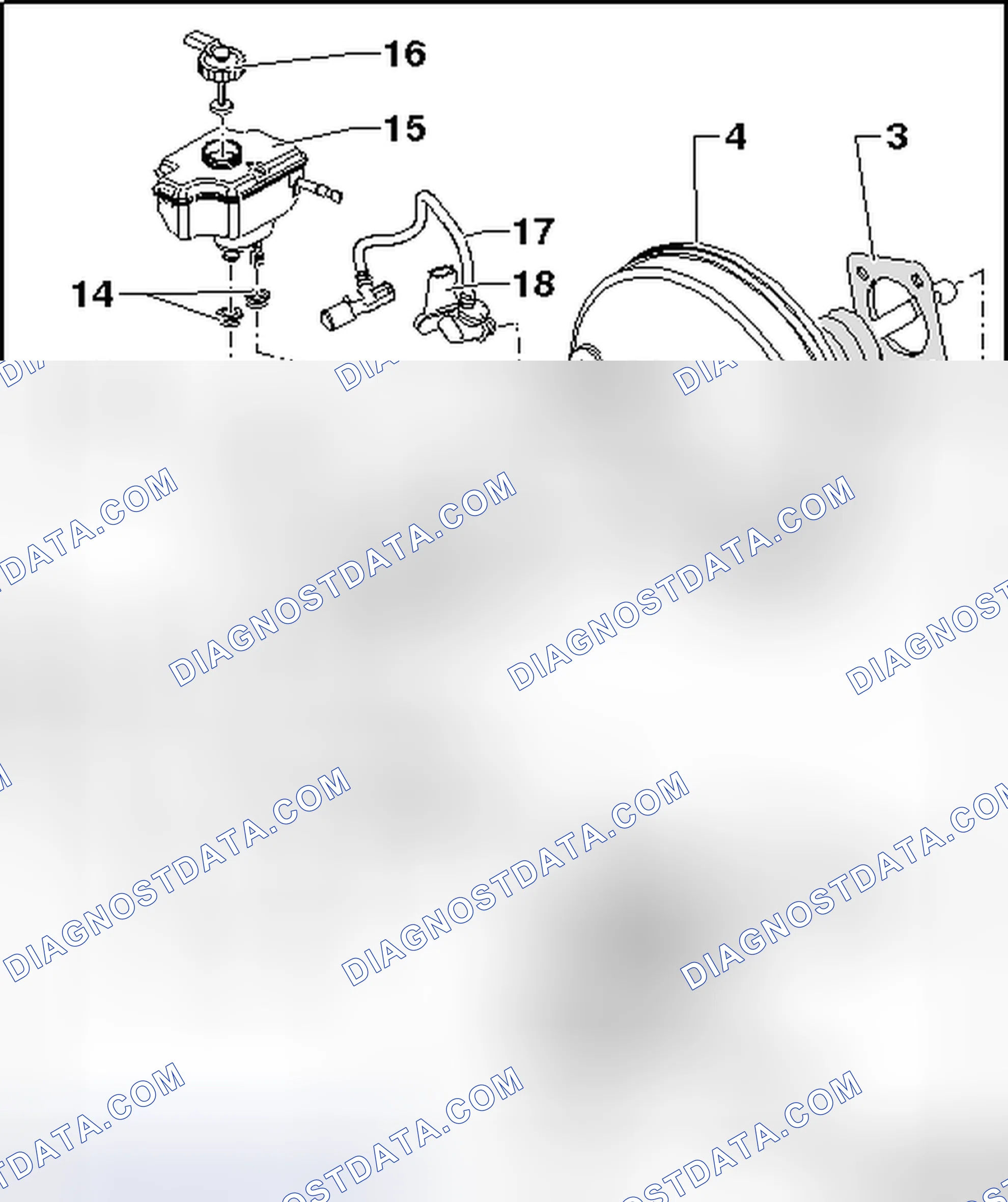 Scheme 6: BRAKE BOOSTER AND MASTER BRAKE CYLINDER ASSEMBLY OVERVIEW