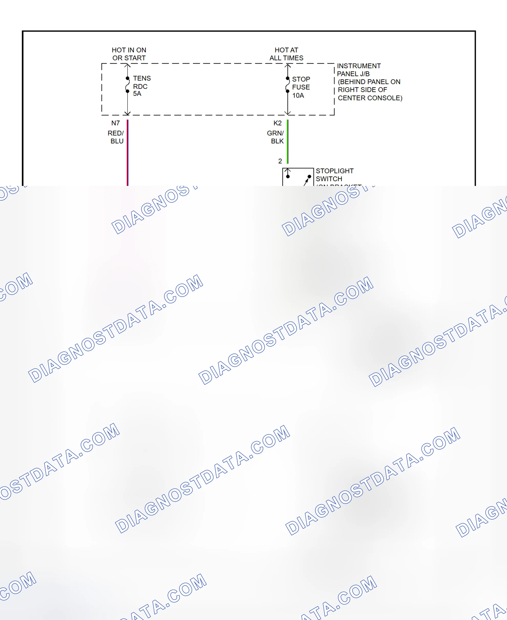 Scheme 300: Shift Interlock System Wiring Diagram (2001 - Toyota Celica)