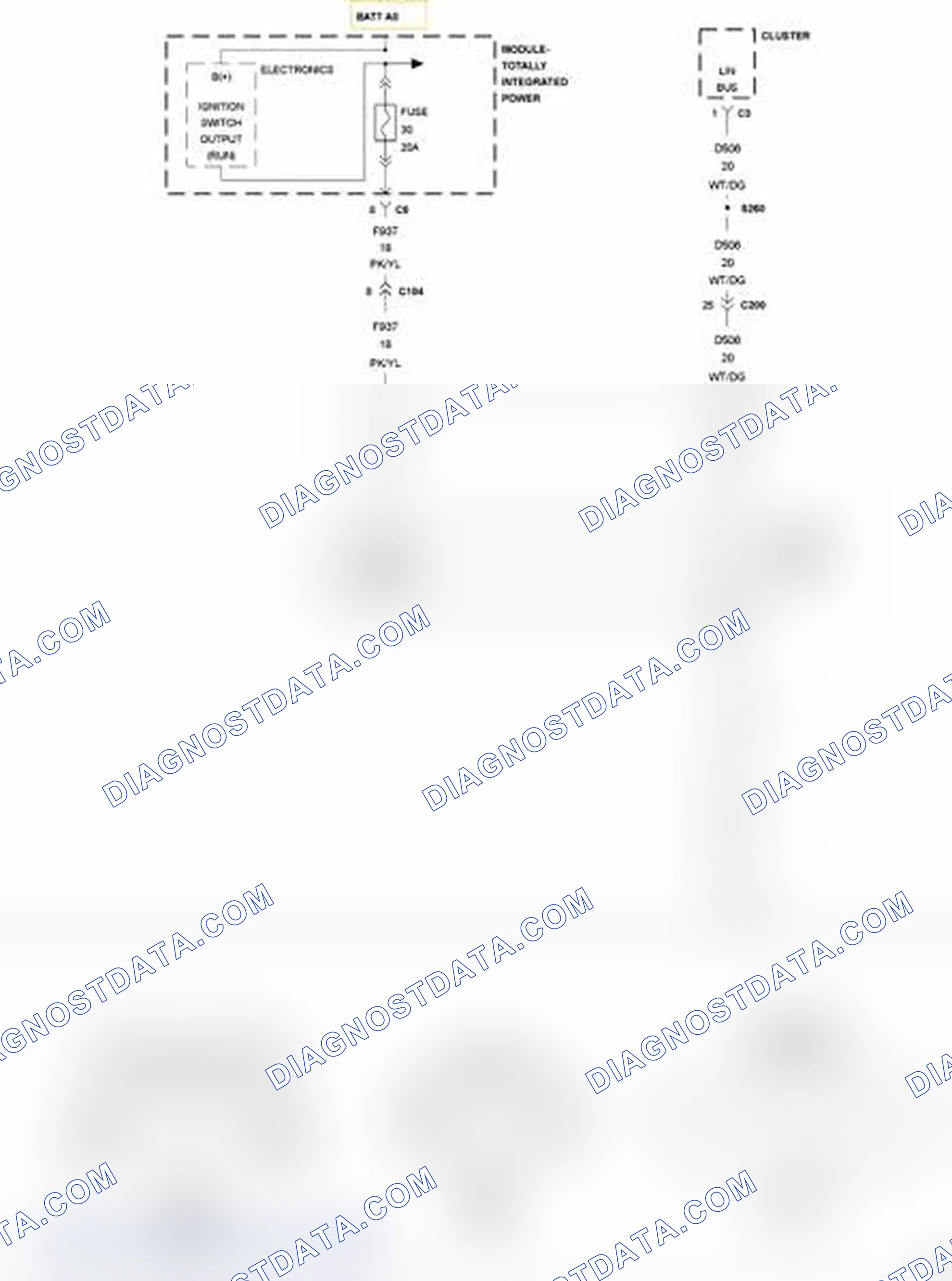 Scheme 104: U0208-LOST COMMUNICATION WITH HEATED SEATS CONTROL MODULE