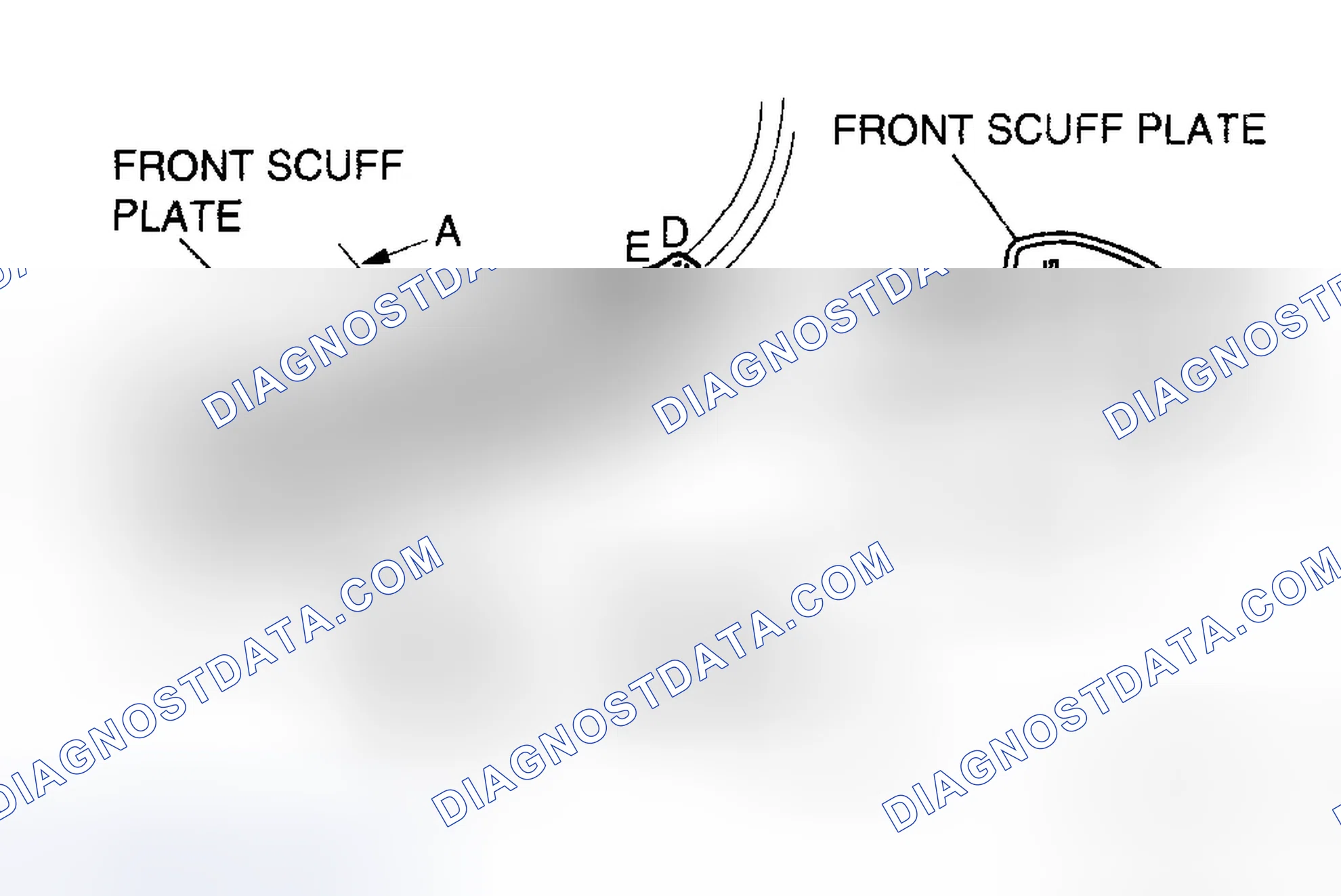 Scheme 30: FRONT SCUFF PLATE REMOVAL/INSTALLATION