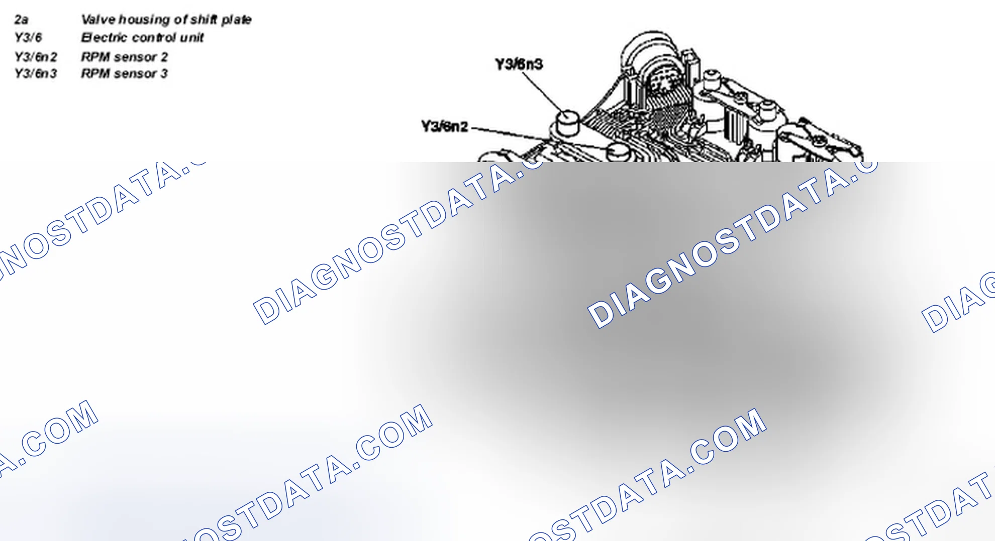 Scheme 54: Identifying RPM Sensors 2 And 3 - Transmission 722.6