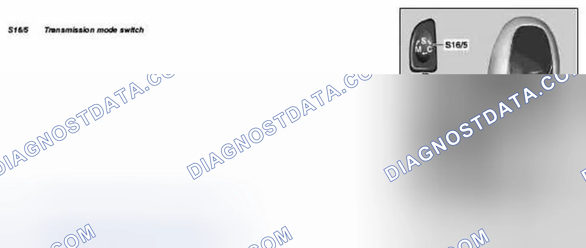 Fig. 32: Identifying Transmission Mode Switch - Illustrated On Model 203