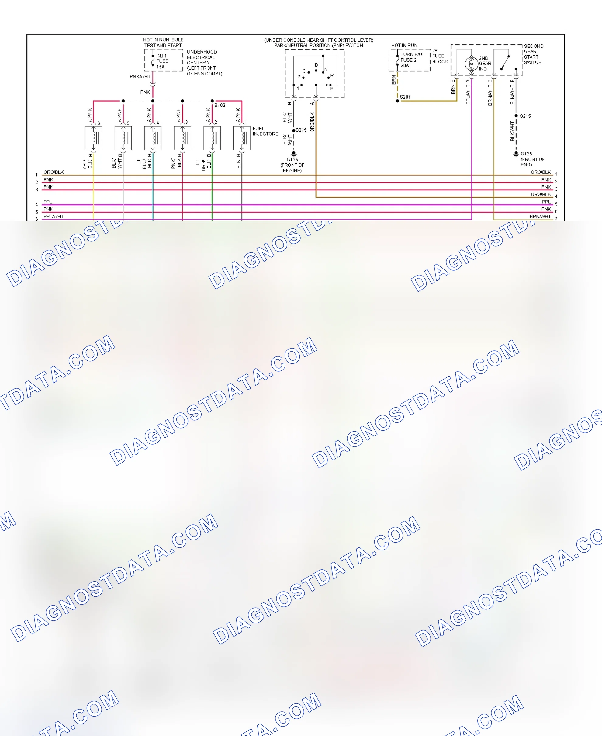 Scheme 24: PCM Wiring Diagram (Camaro & Firebird - 3.8L - 2 Of 4)