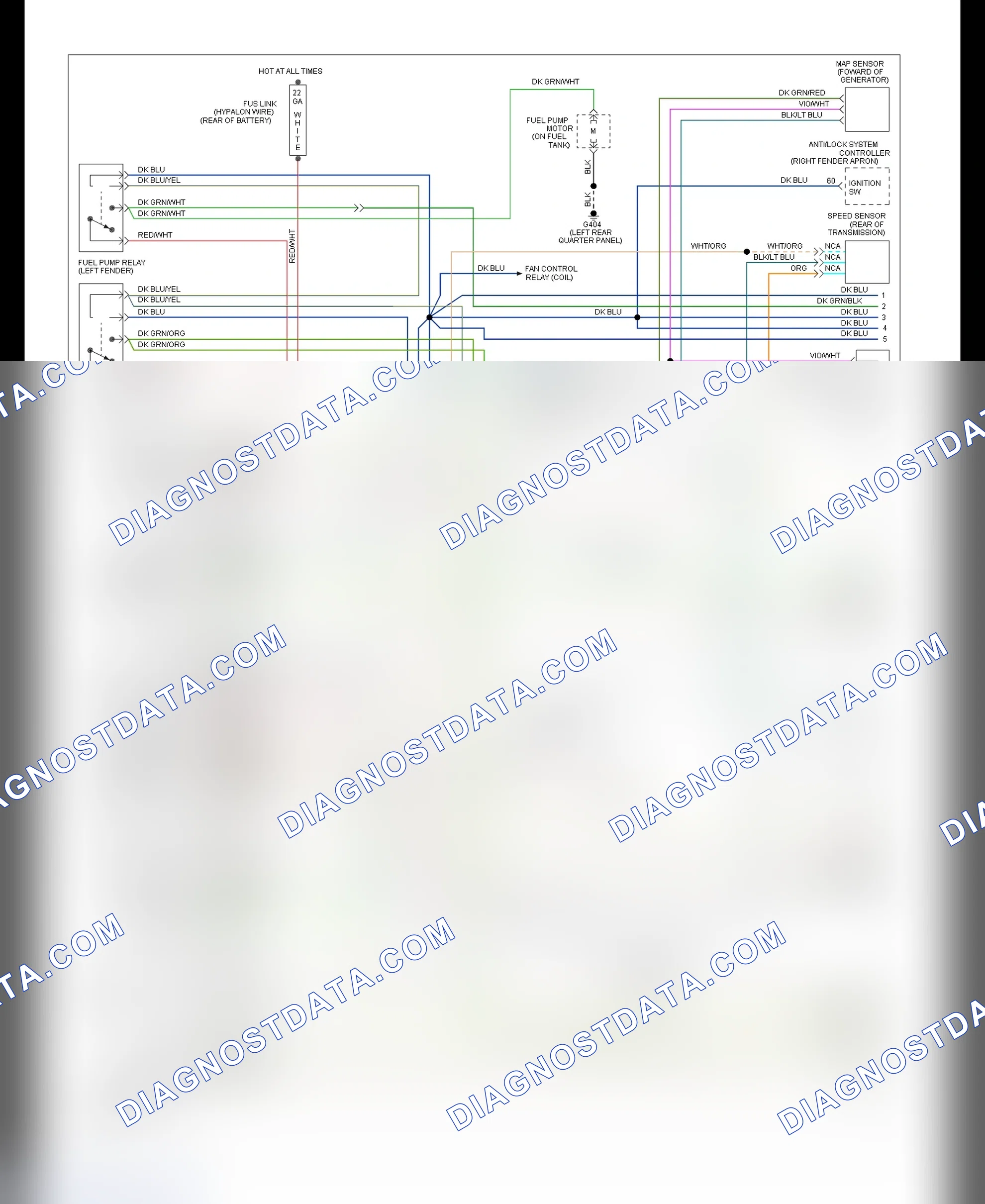 Scheme 22: PCM Wiring Diagram Shadow 3.0L - (1 Of 2)