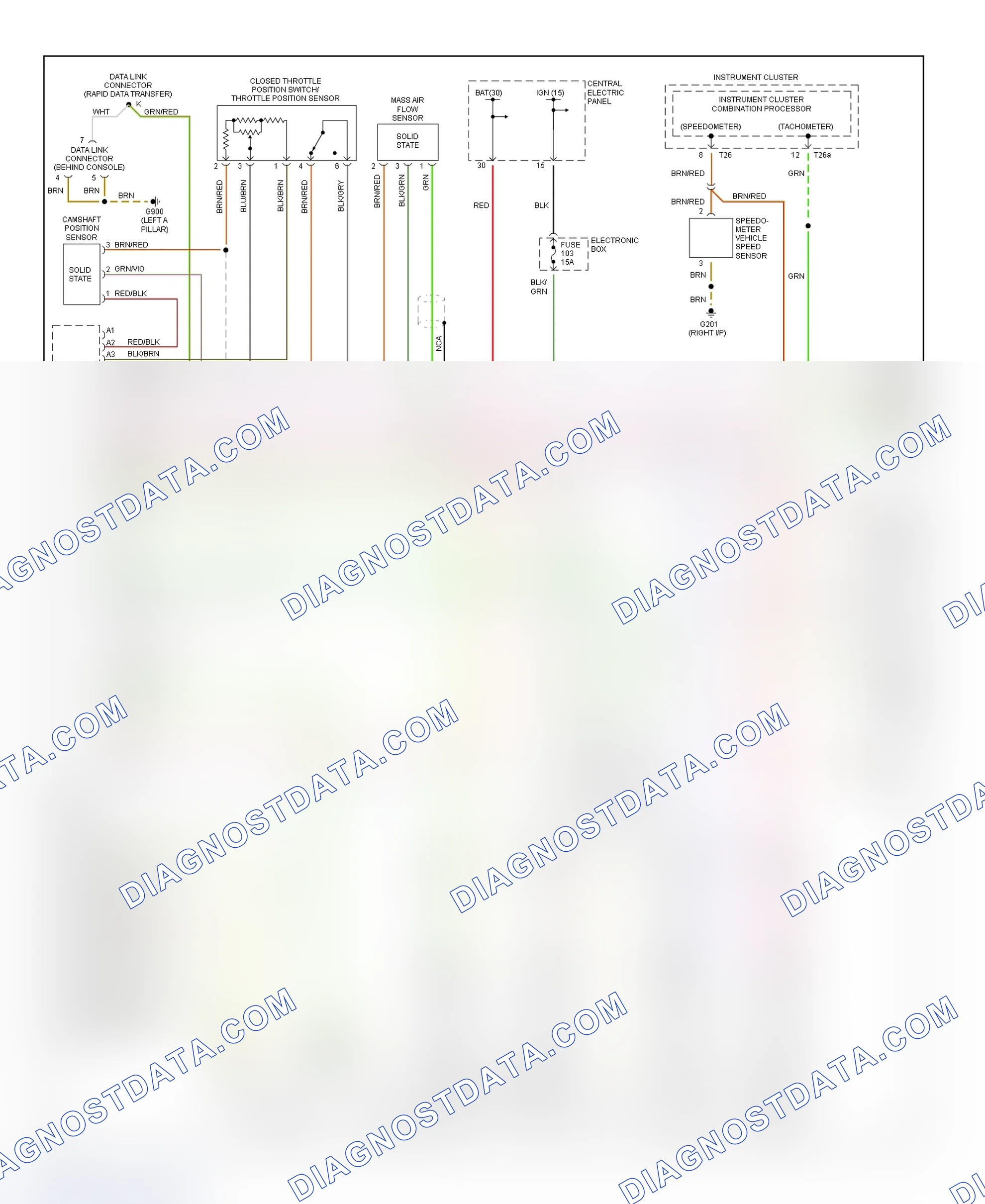Scheme 1: Wiring Diagram (A6 2.8L - Early Production - 1 Of 2)