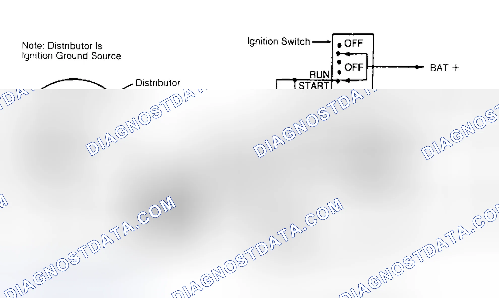 Scheme 154: Dist. Mounted TFI-IV Diagram (2.3L except Mustang & 3.0L except Taurus SHO)