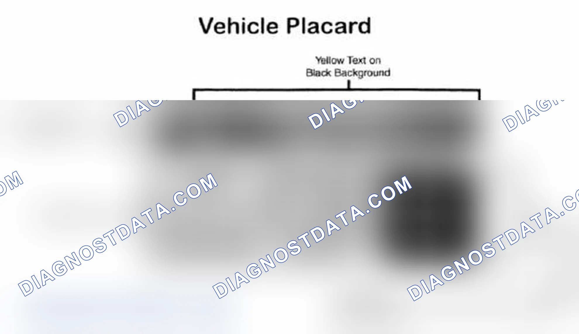 Scheme 28: Vehicle Tire Placard - Typical
