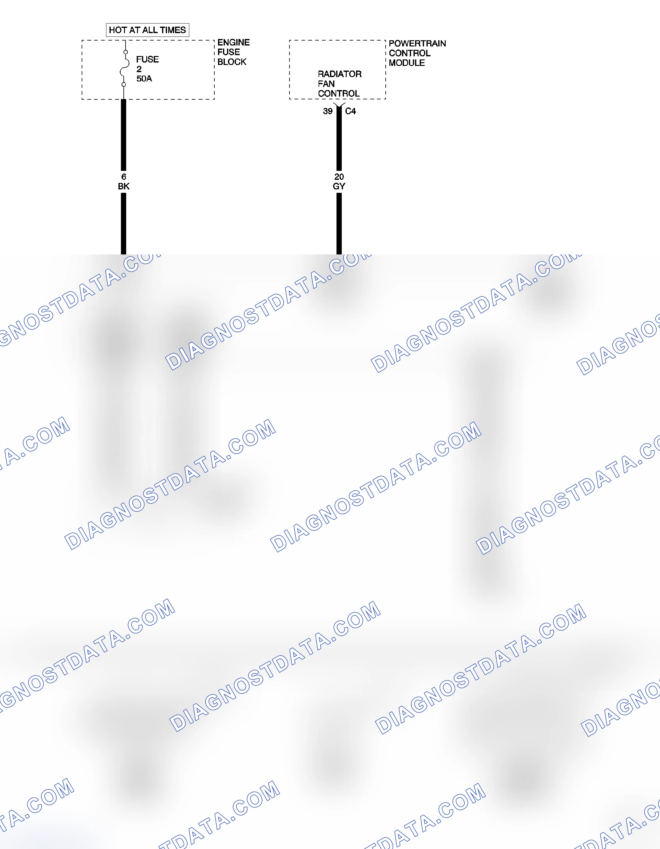 Scheme 5: *COOLING FAN INOPERATIVE