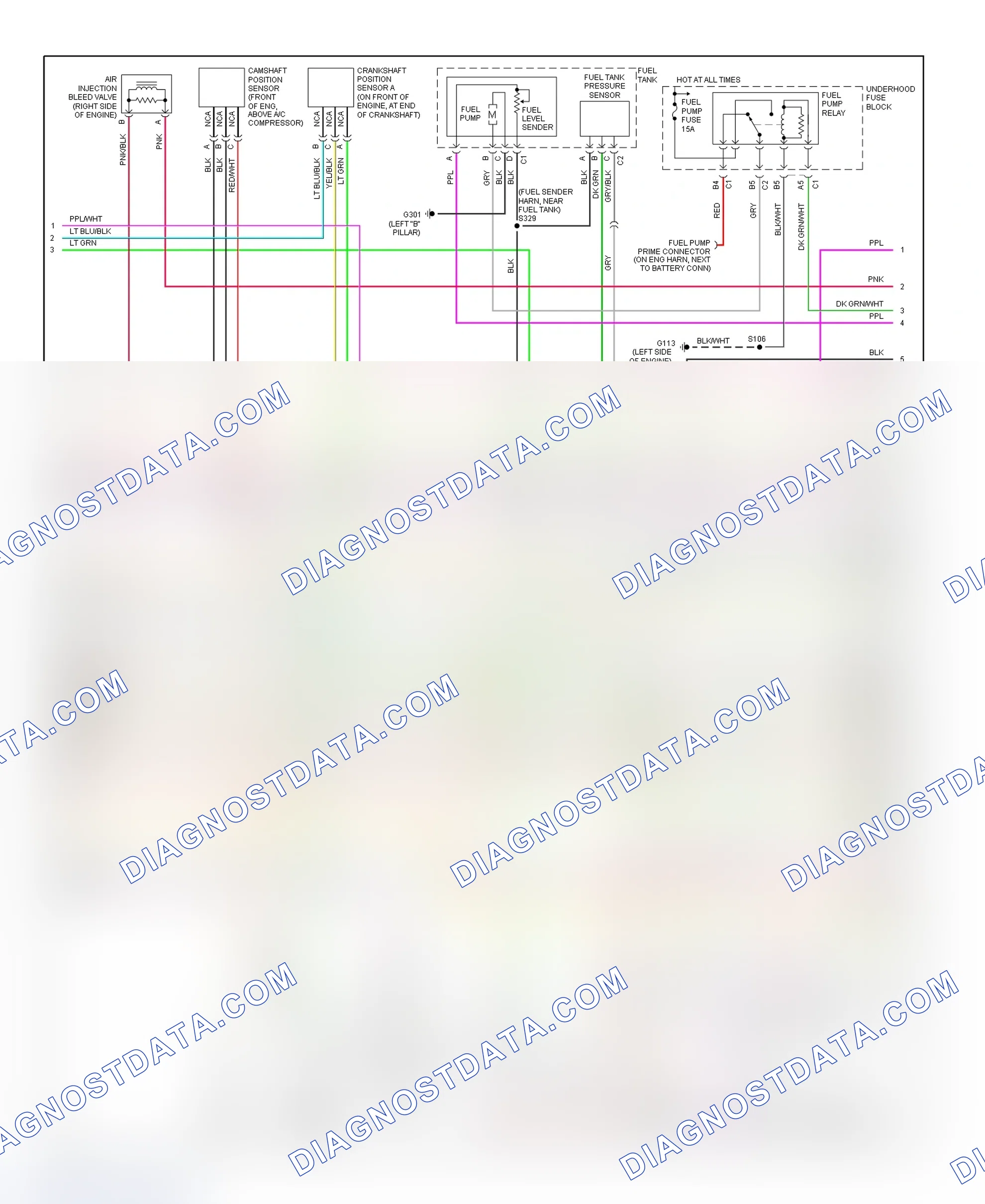 Scheme 183: PCM Wiring Diagram (Montana, Silhouette & Venture - 3.4L - 2 Of 4)