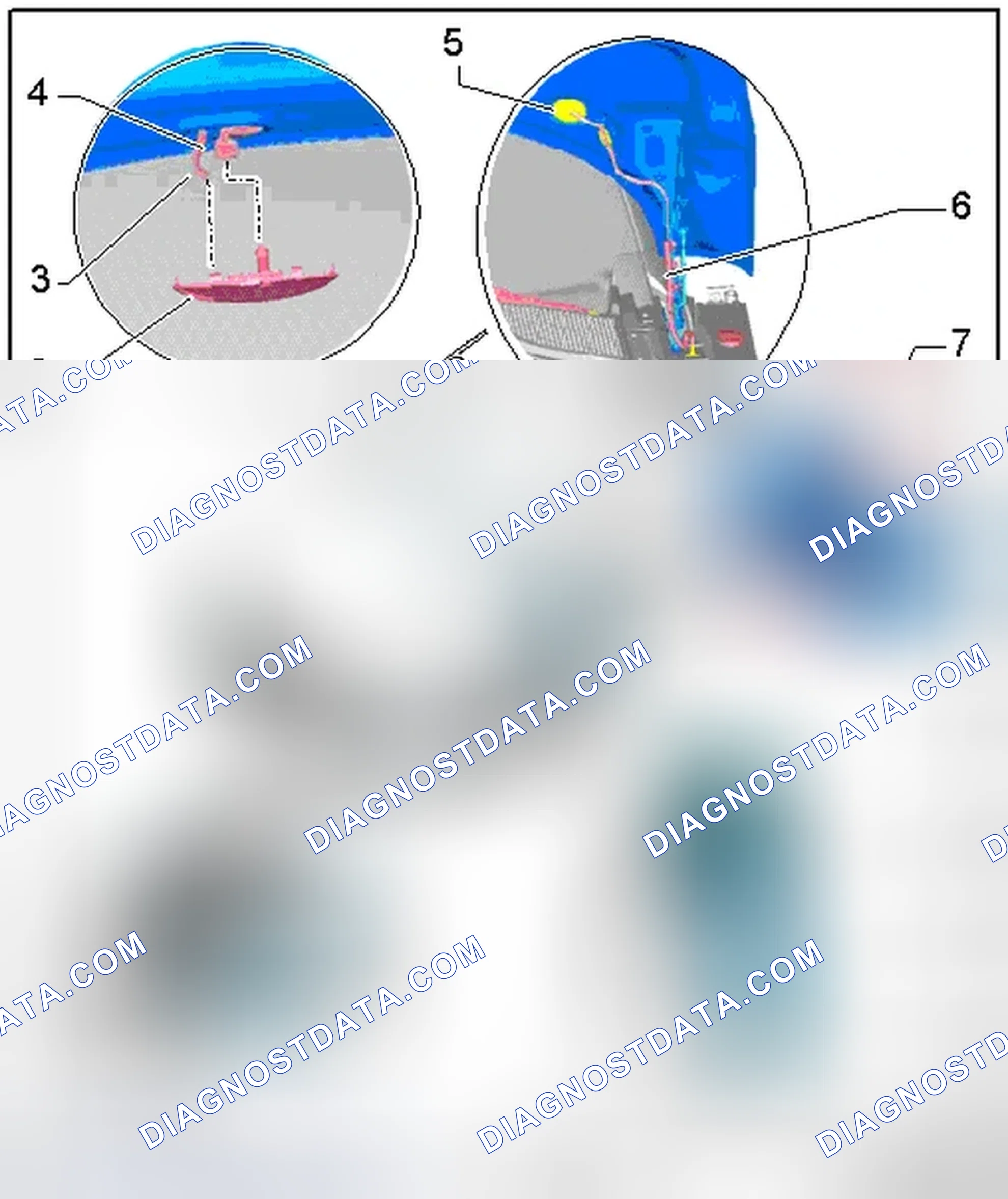 Scheme 13: WASHER FLUID RESERVOIR AND FLUID LINES OVERVIEW