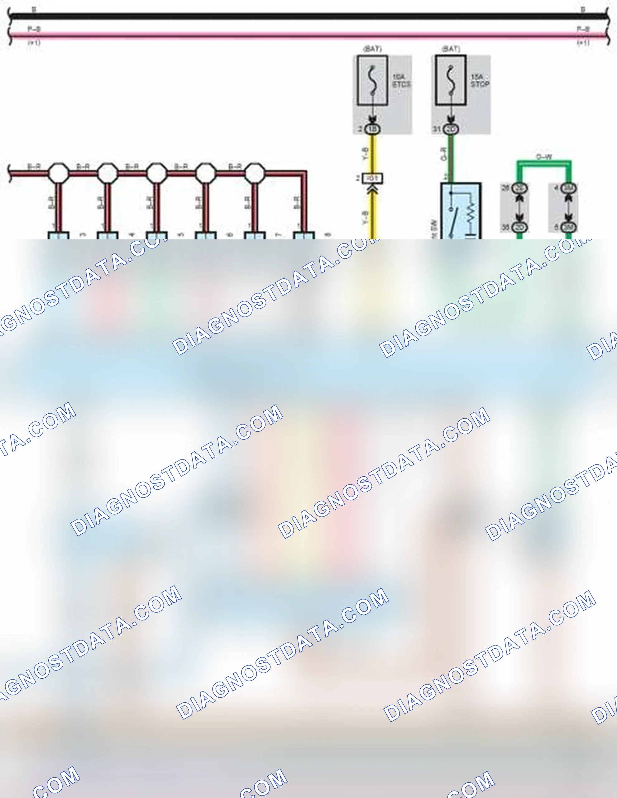 Scheme 51: Engine Control System Wiring Diagram (7 Of 12)