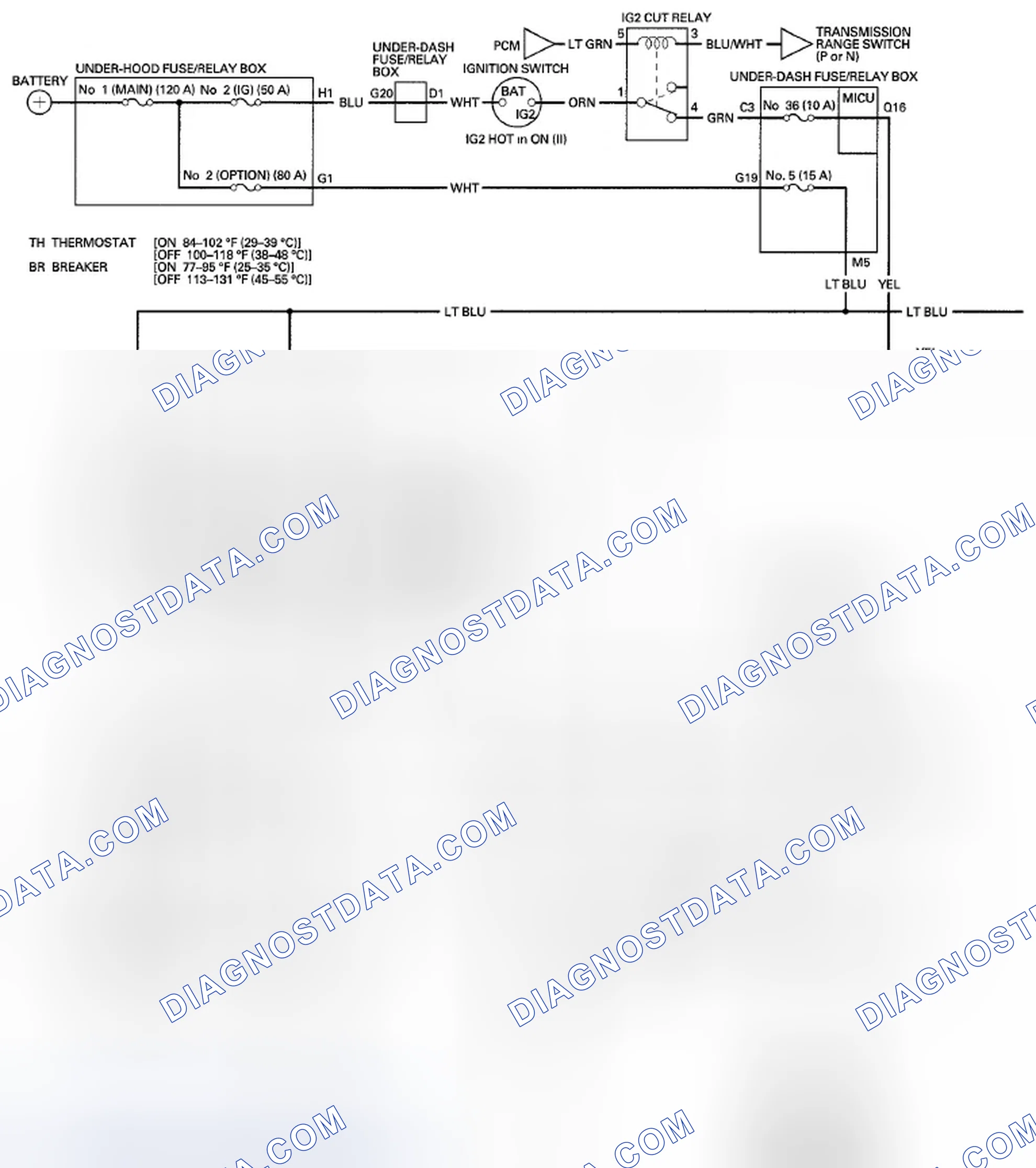 Scheme 162: Circuit Diagram - Front Seat