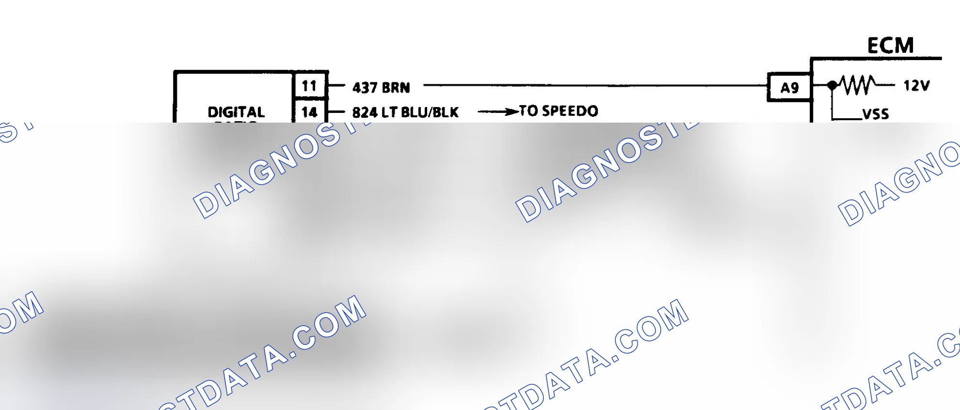 Scheme 277: CODE 24, VEHICLE SPEED SENSOR - 1991 DIESEL