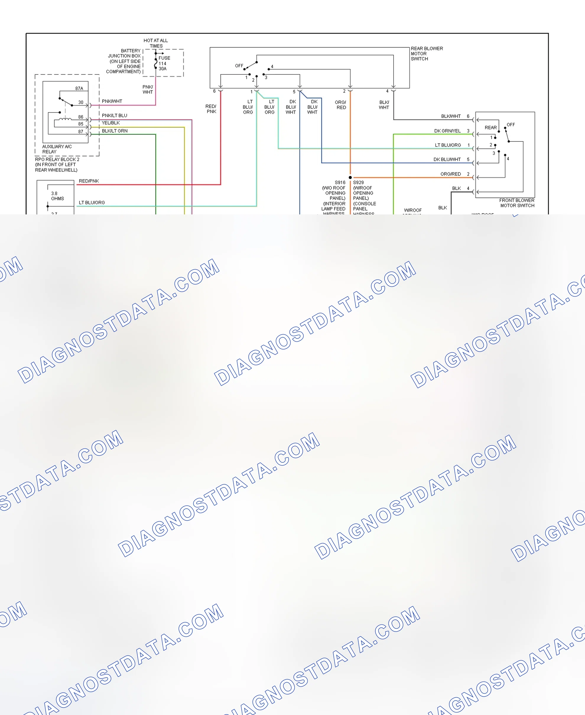 Scheme 30: Automatic A/C-Heater System Wiring Diagram (2001 Expedition - 3 Of 3)