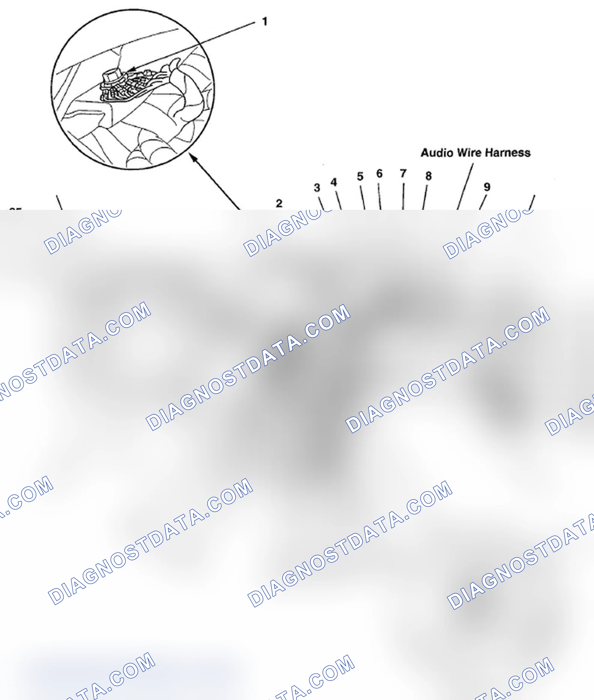 Scheme 526: Identifying Audio Wire Harness (Page 203-35)