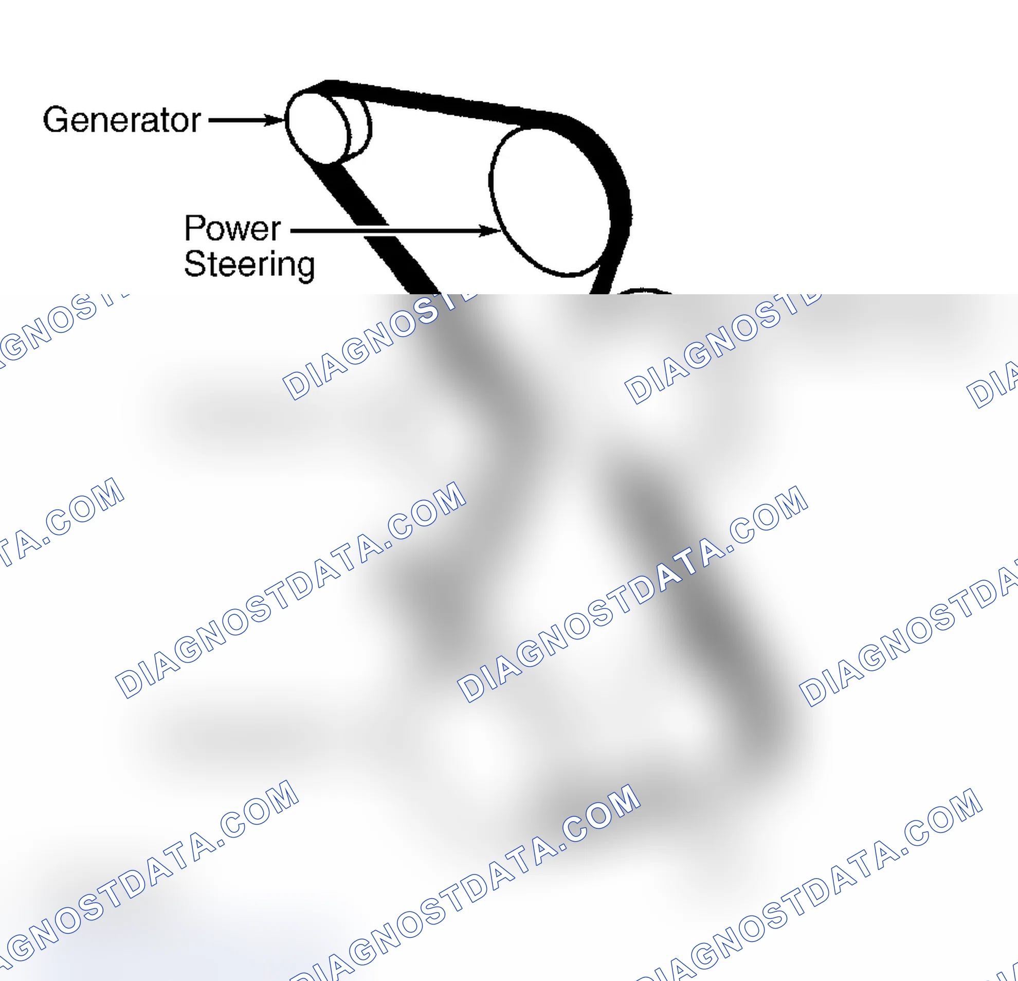 Scheme 13: Serpentine Belt Routing (3.1 "W" Body)