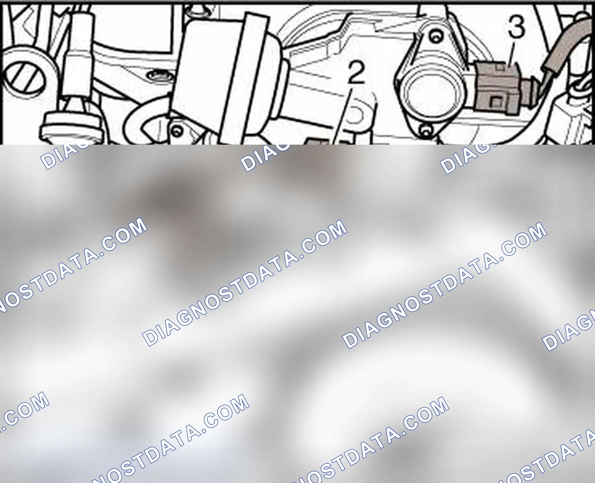 Scheme 191: COMPONENT LOCATION FRONT ON ENGINE