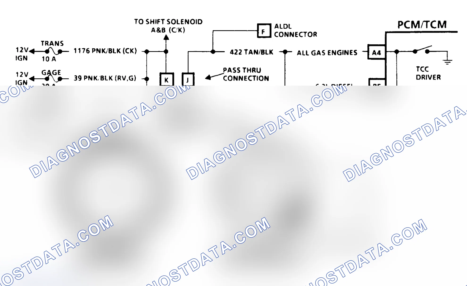 Scheme 139: Code 39 Schematic - Converter Clutch Stuck "OFF" Position