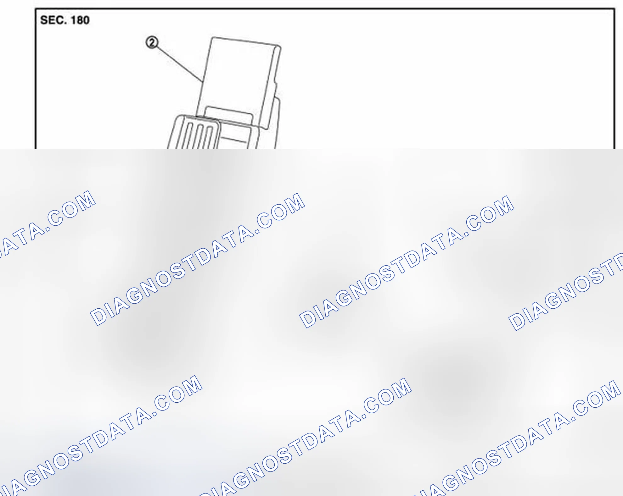 Scheme 1: MODELS WITH DISTANCE CONTROL ASSIST SYSTEM: Exploded View