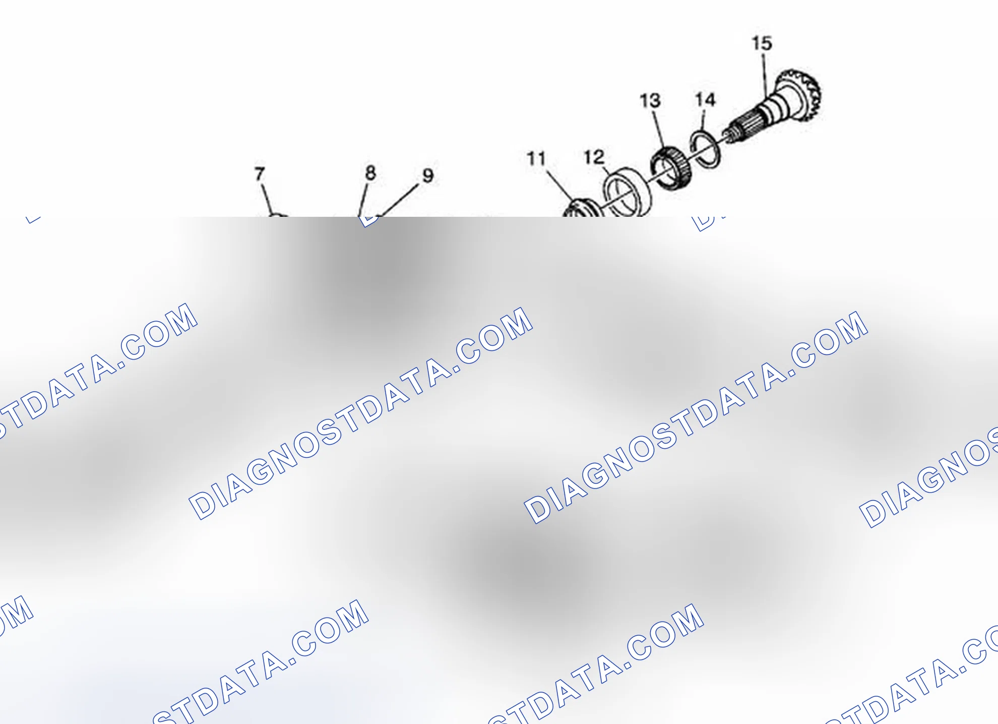 Scheme 13: Transfer Case Disassembled View