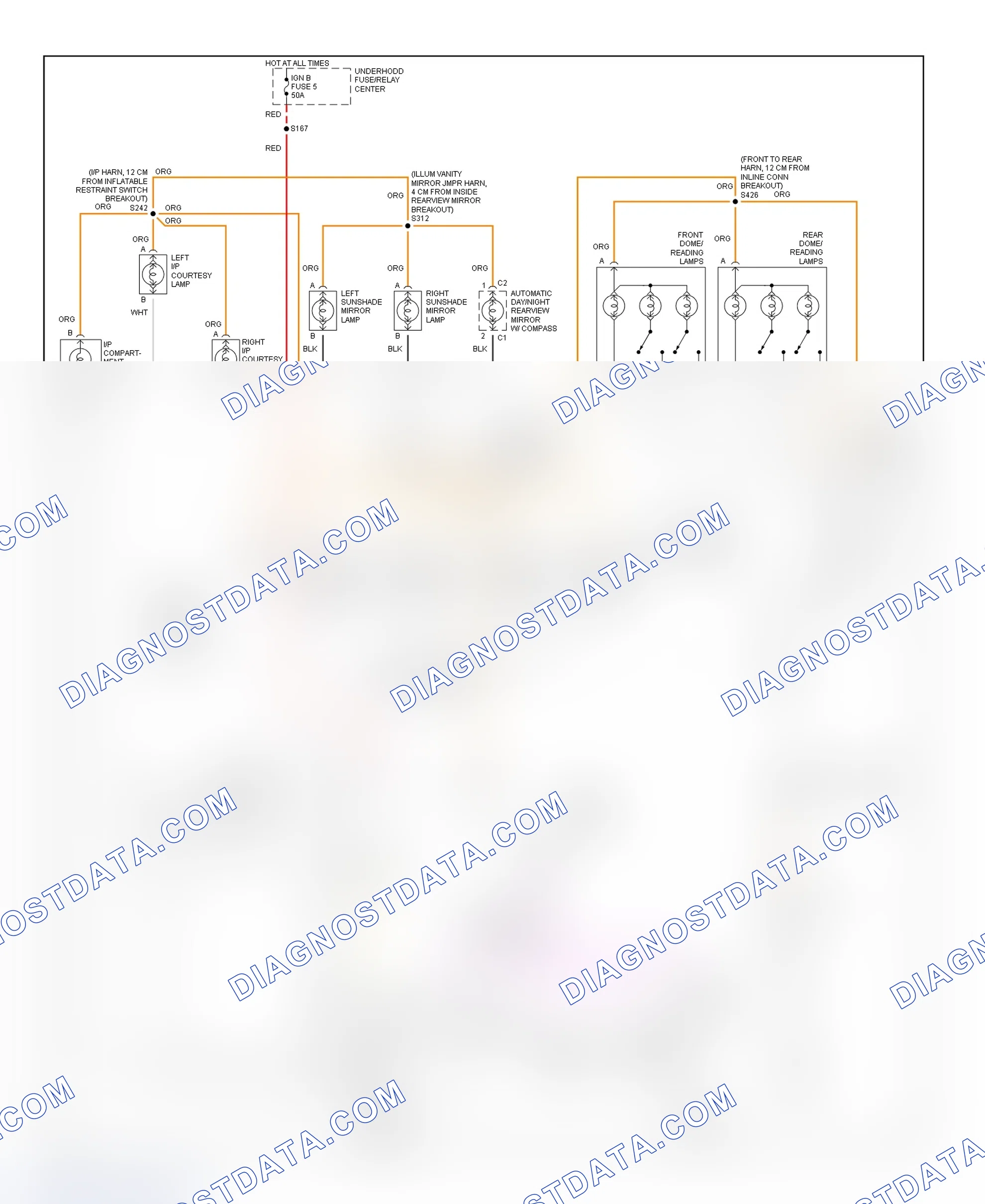 Scheme 35: Illumination/Interior Lights Wiring Diagram (Escalade & Yukon Denali 1 Of 3)