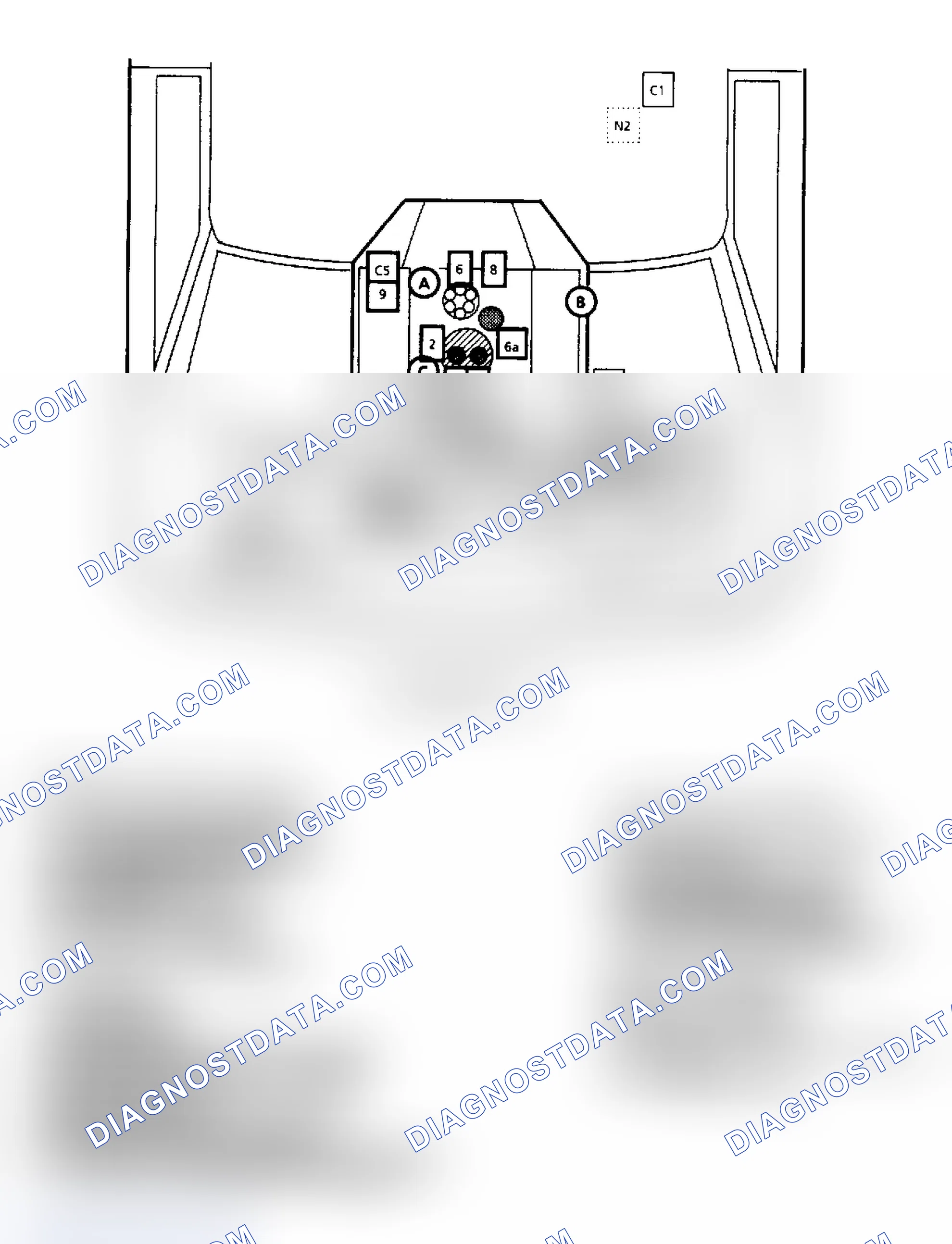 Scheme 145: Component Locations for "G" Series 7.4L