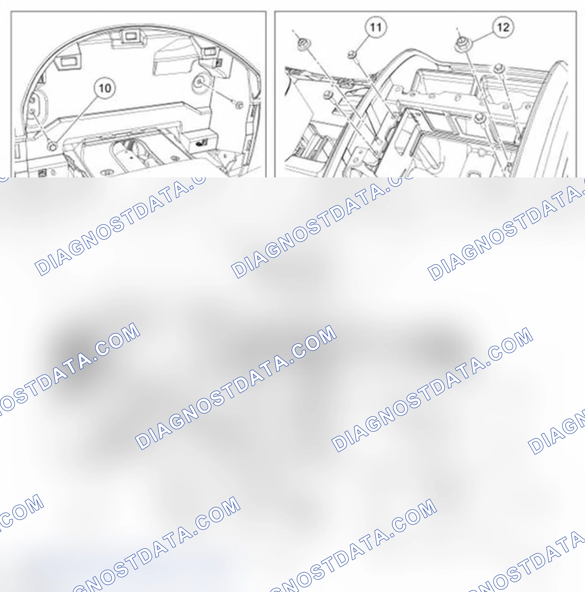Scheme 329: Instrument Panel Air Distribution Ducts