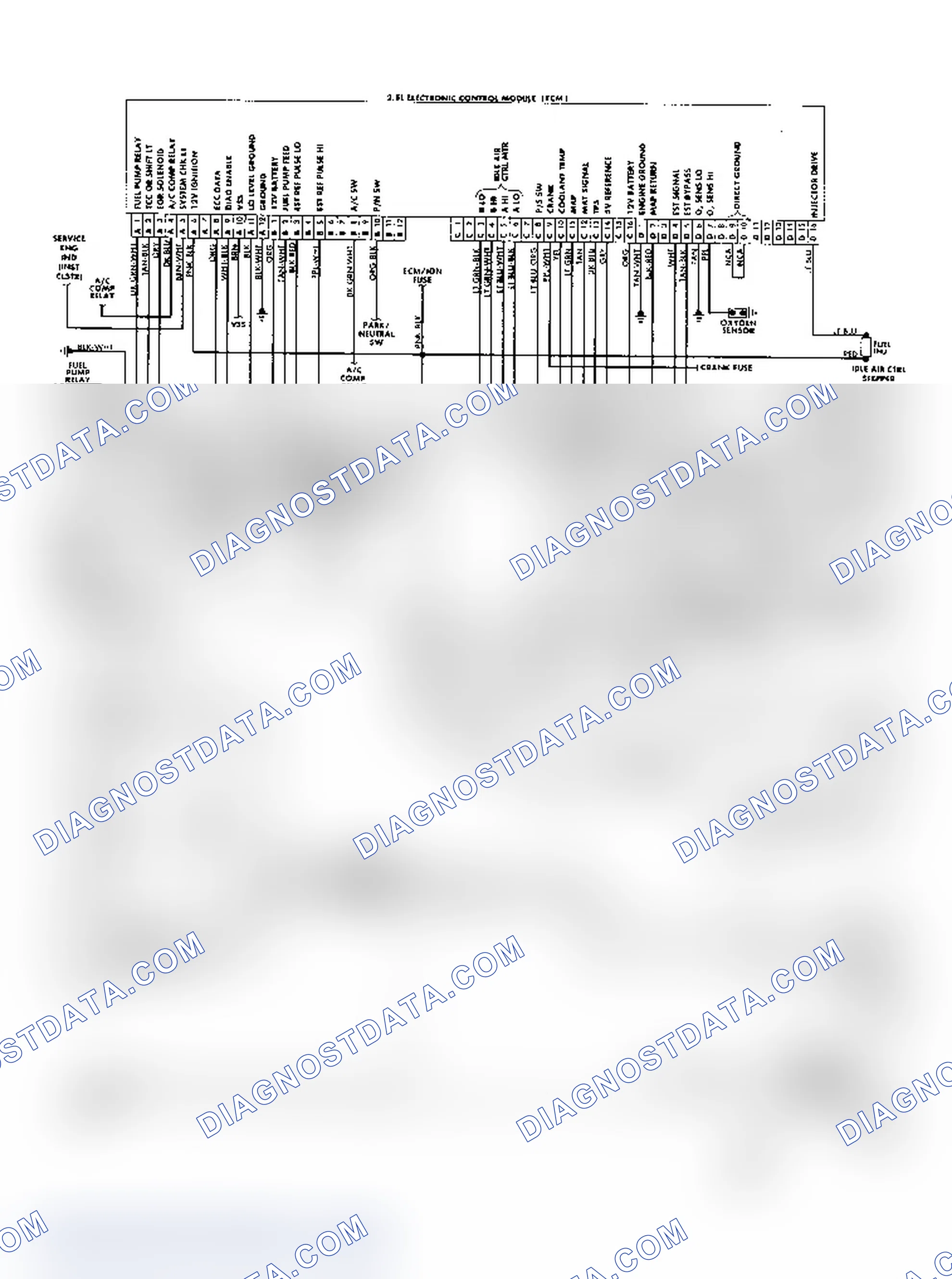 Scheme 155: "S/T" Series (2.5L) Wiring Diagram