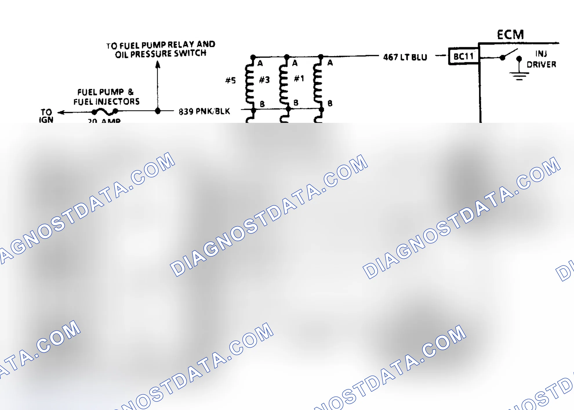 Scheme 484: Chart C4H1 Schematic, C3I Misfire At Idle (3.3L "N" Body)