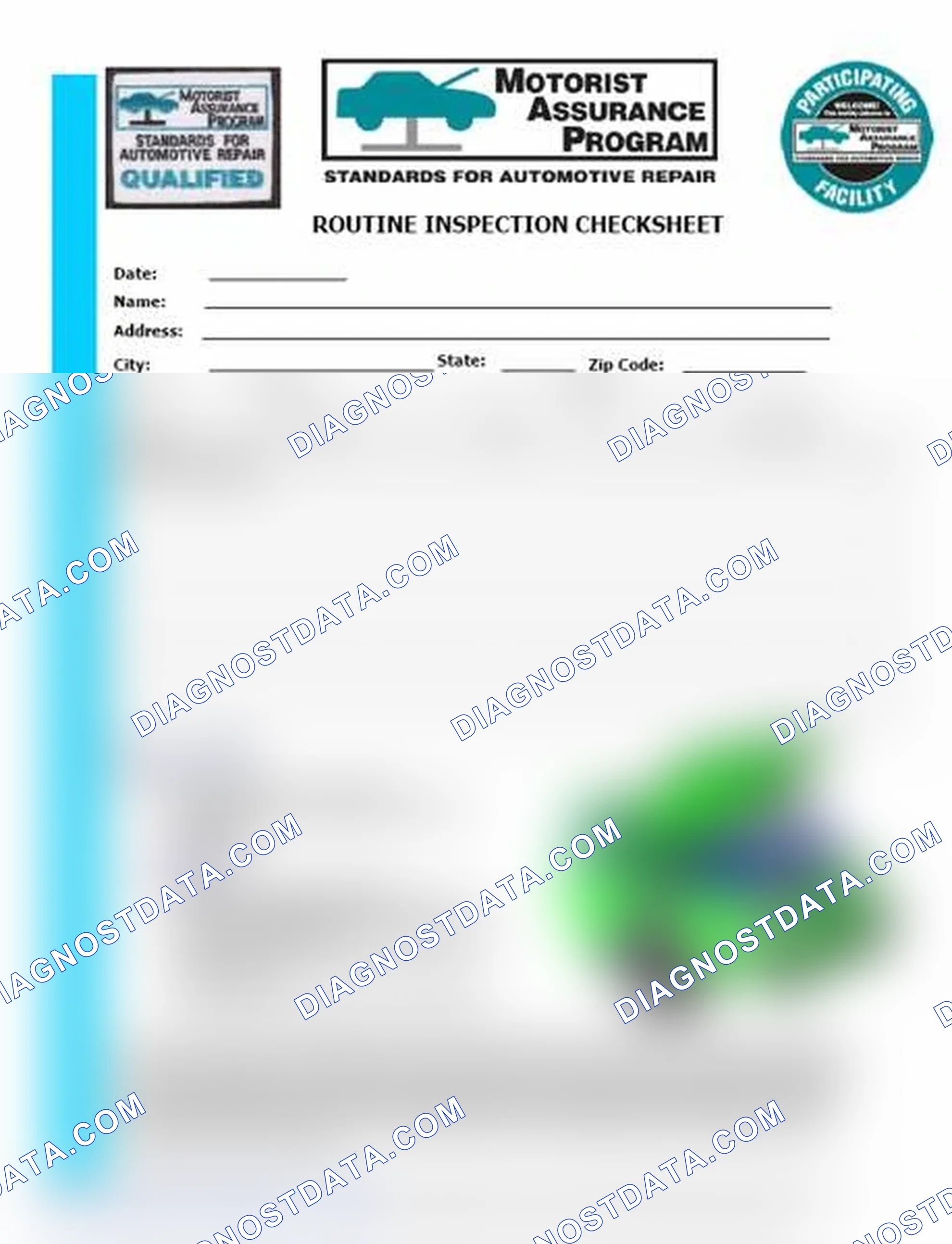 Scheme 26: Routine Inspection Checksheet (1 Of 2)