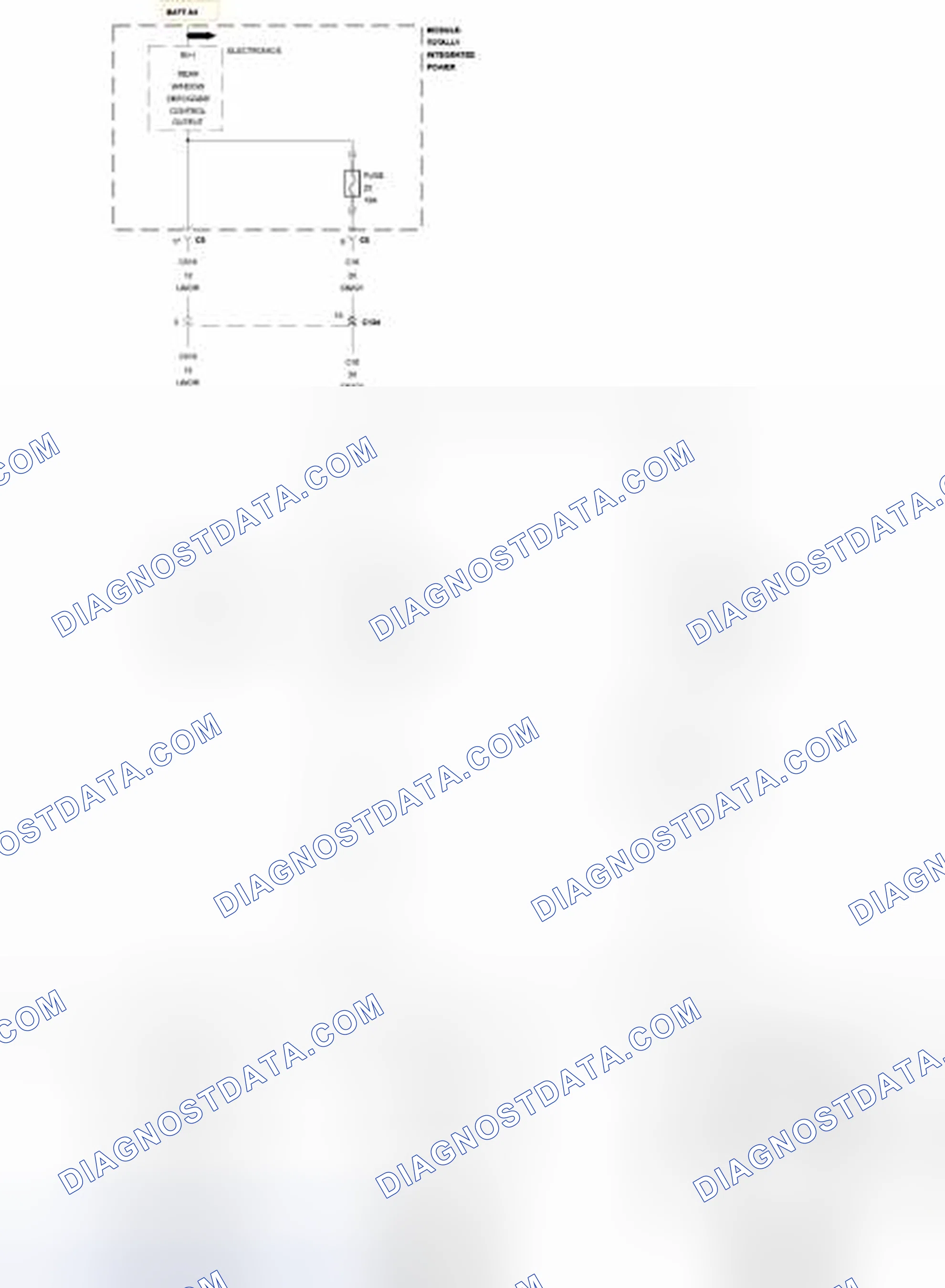 Scheme 183: B106B-REAR DEFROST CONTROL CIRCUIT LOW