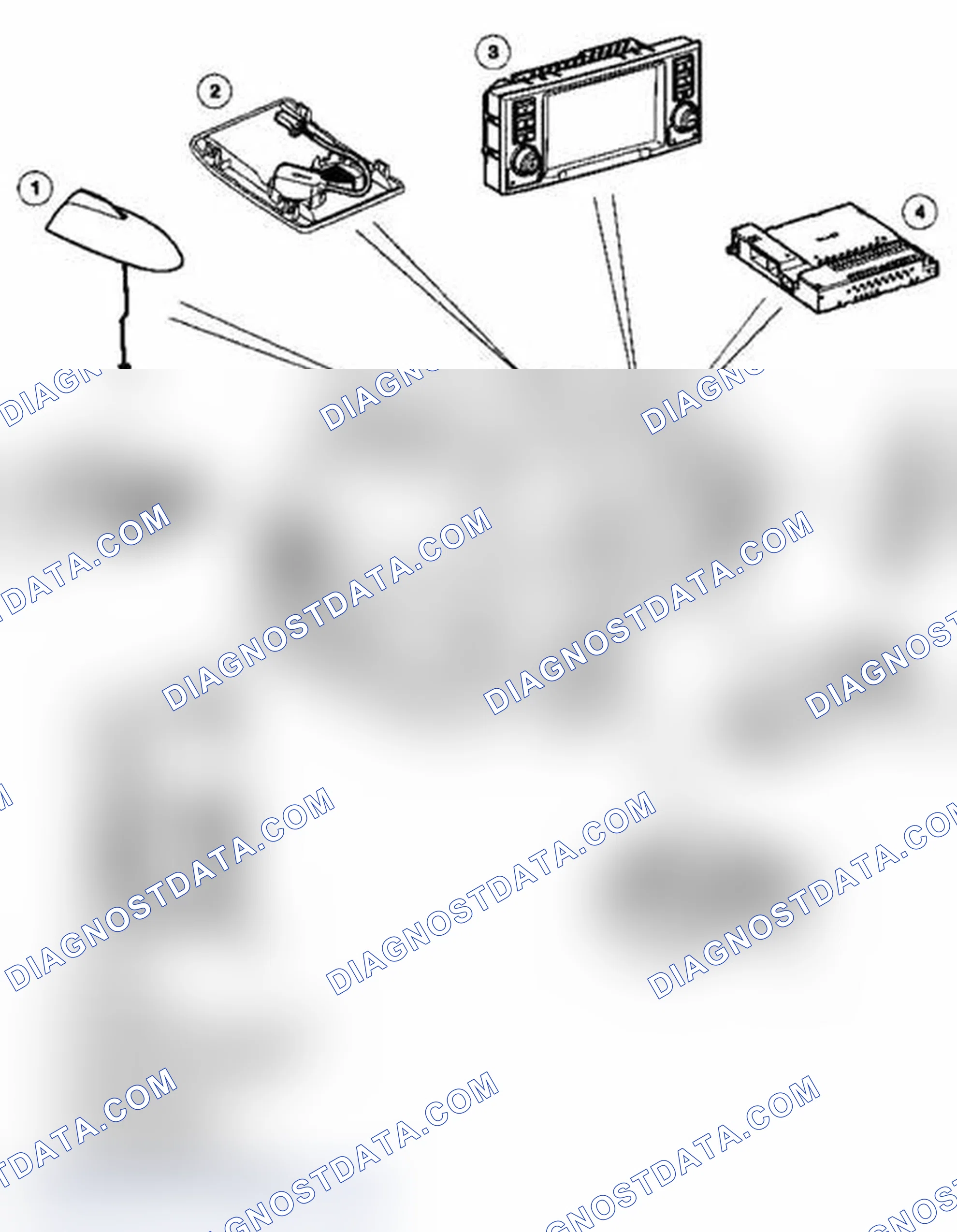 Scheme 13: Telephone System Component Location - From 2005 MY