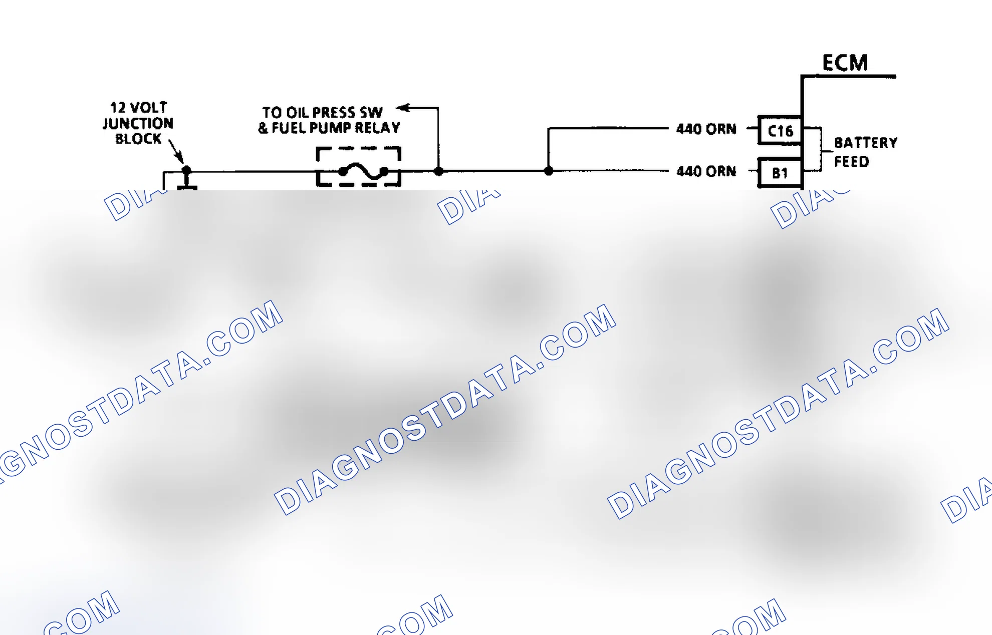 Scheme 10: Fuel Injection Diagnostic Circuit Schematic (Except 4.3L Turbo & Models With 4L80-E Transmission)