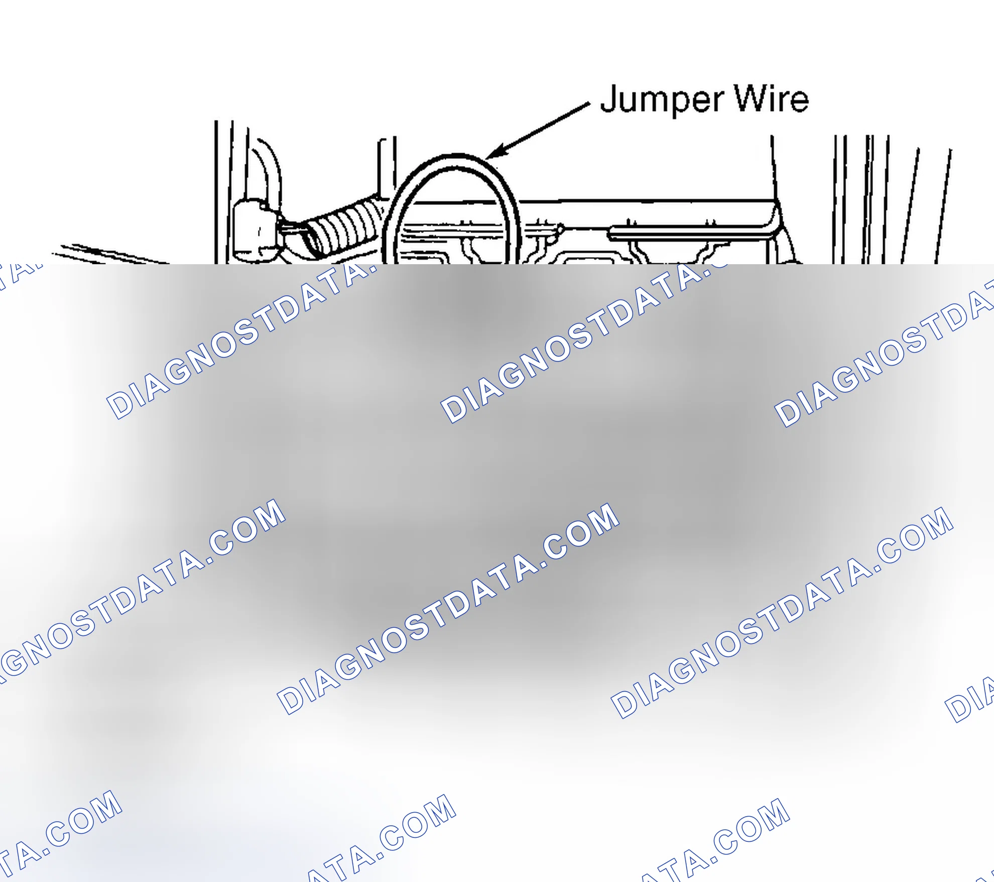 Scheme 3: Connecting Jumper Wire To Fuel Shutoff Valve Relay Connector (Pickup)