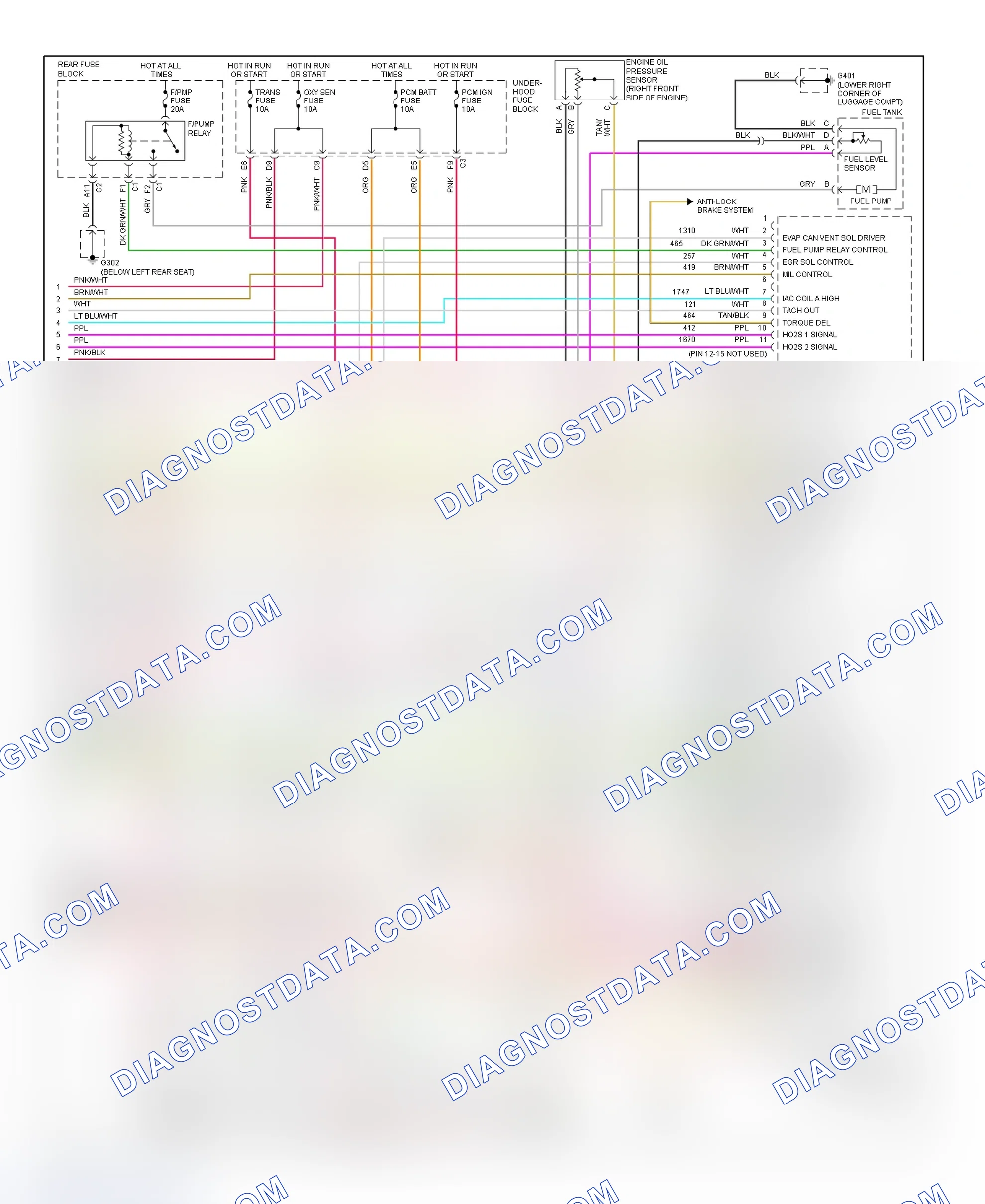 Scheme 14: PCM Wiring Diagram (Aurora - 3.5L - 4 Of 4)