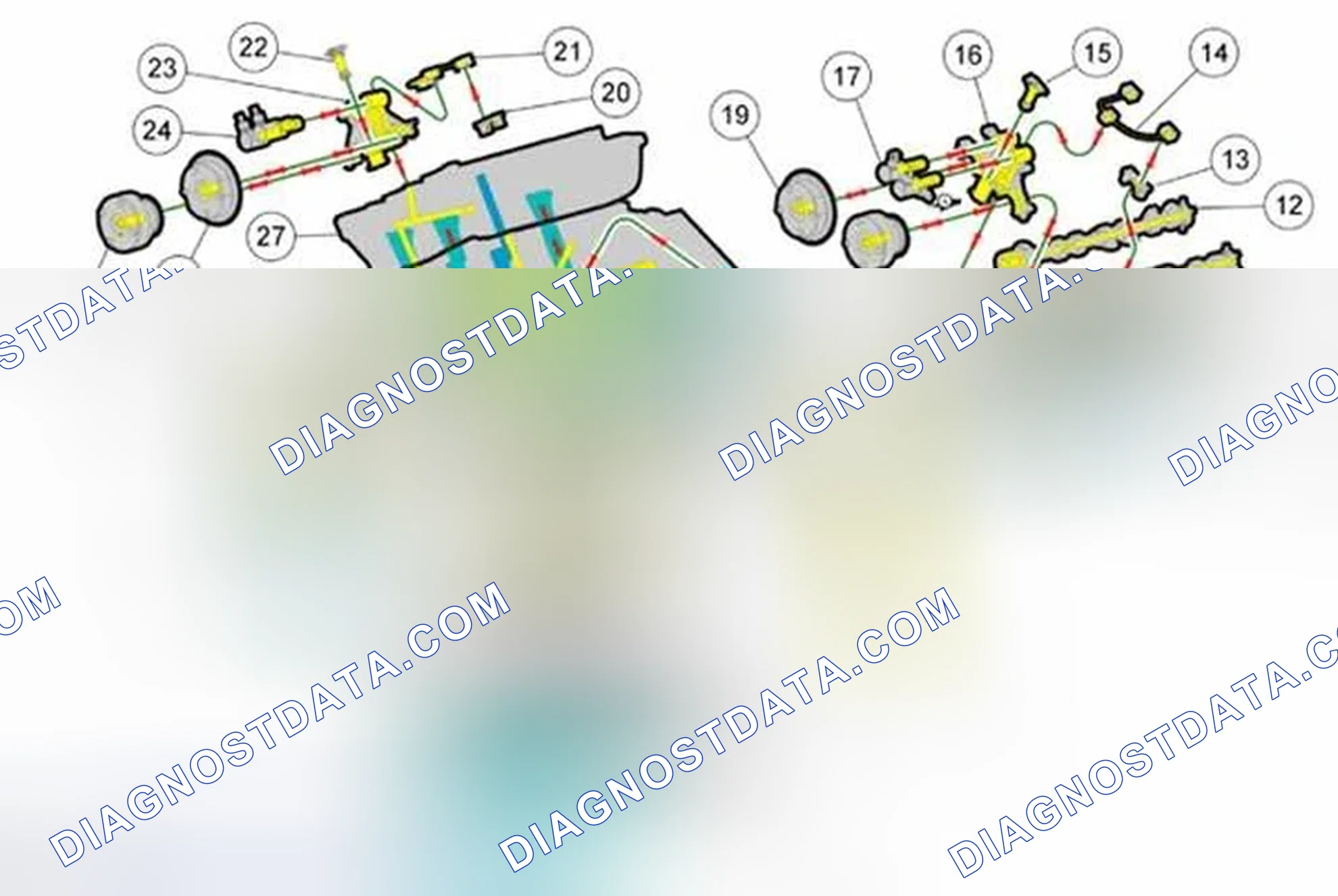 Scheme 1428: Engine Oil Flow Illustration