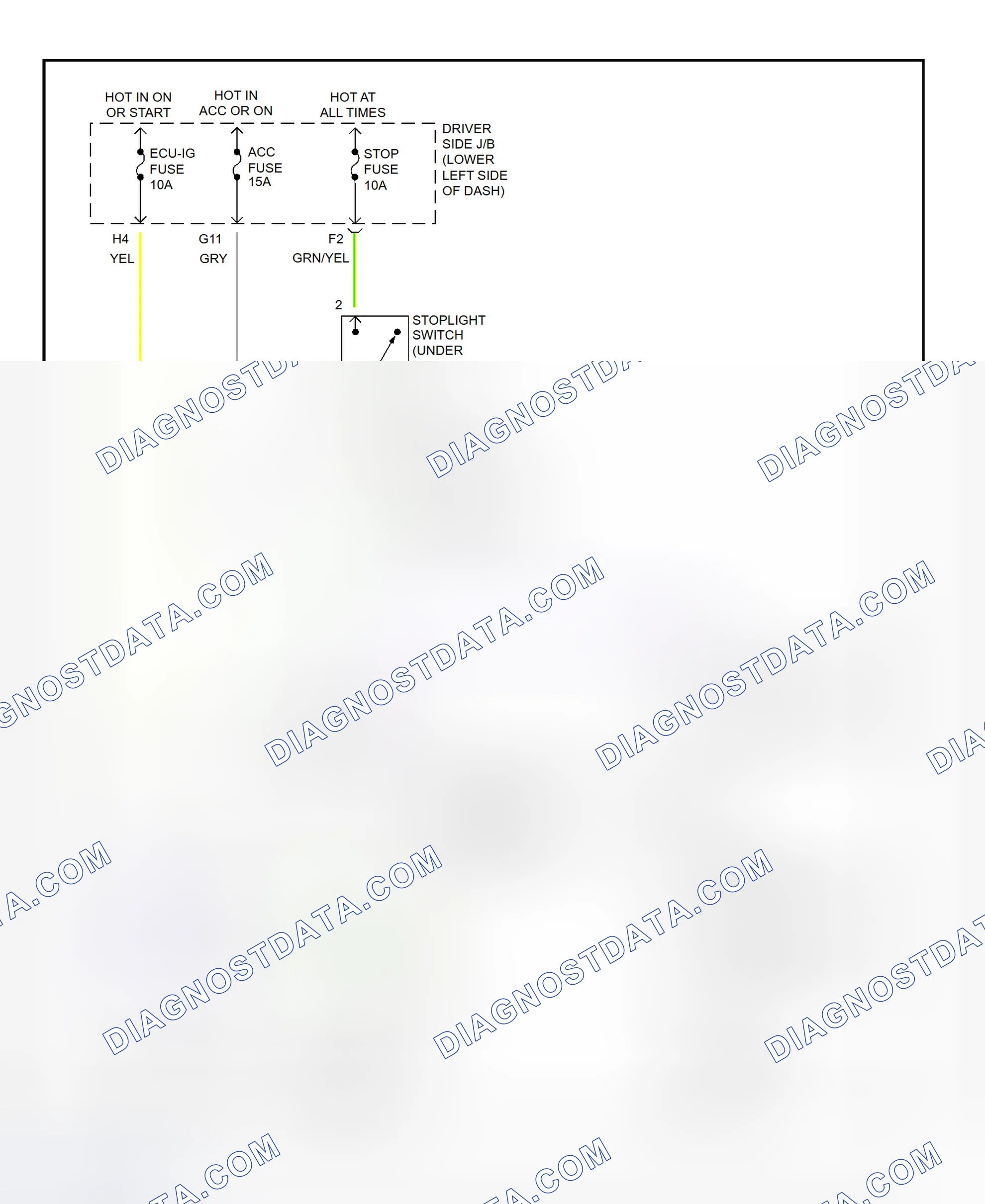Scheme 308: Shift Interlock System Wiring Diagram (2001 - Toyota 4Runner)