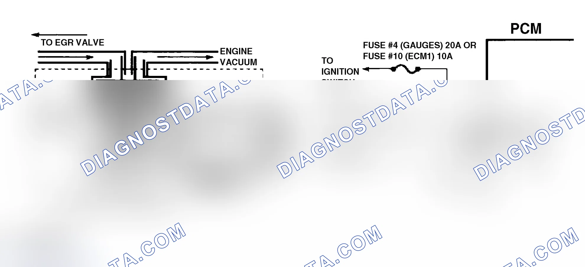 Scheme 41: Code 32 Schematic ("S" & "T" Series 4.3L Pickup A/T & 4.3L Utility M/T) EGR Circuit Error Models Using Ported Vacuum & EVR Solenoid