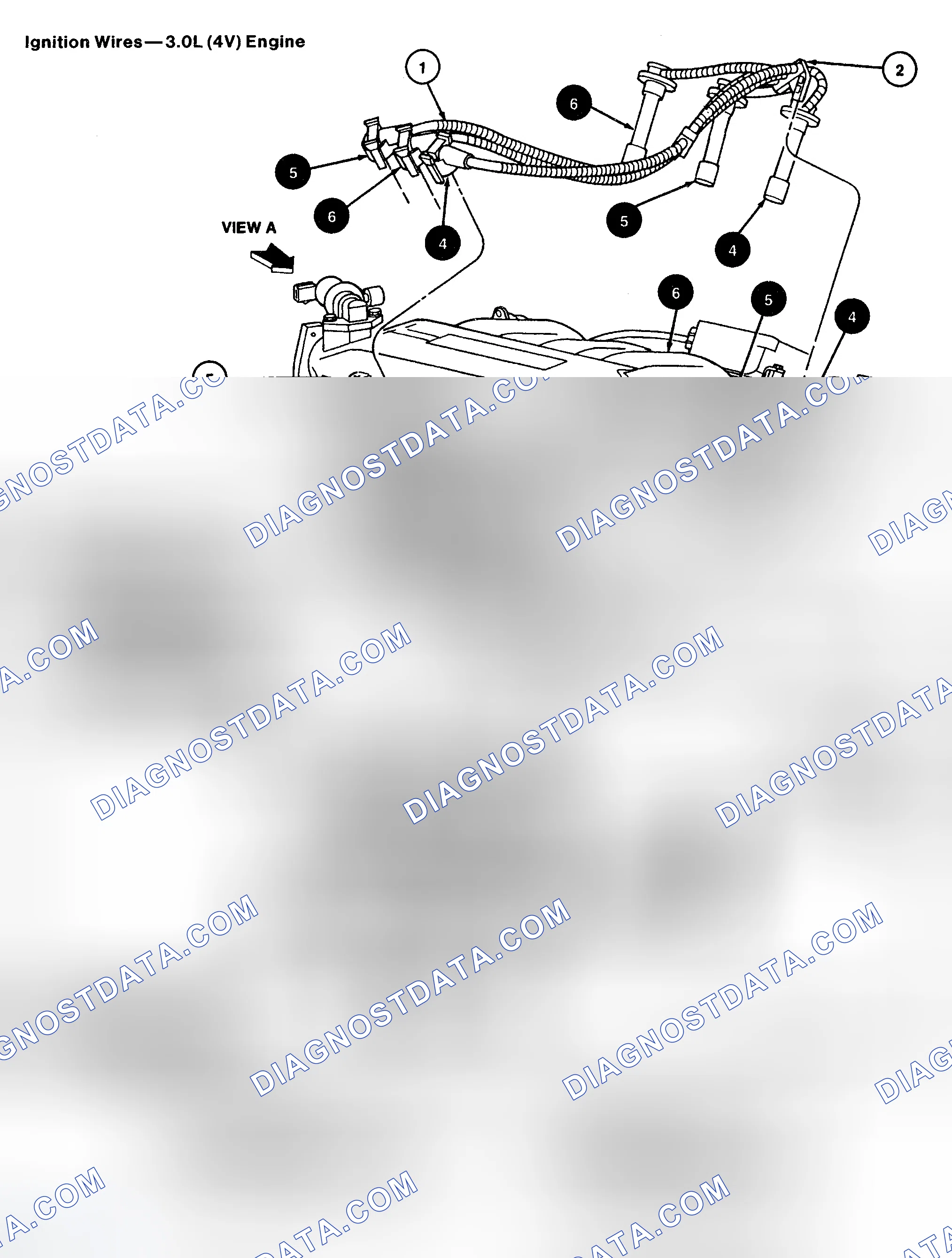 Scheme 4: Spark Plug Wire Routing (3.0L - VIN "S")