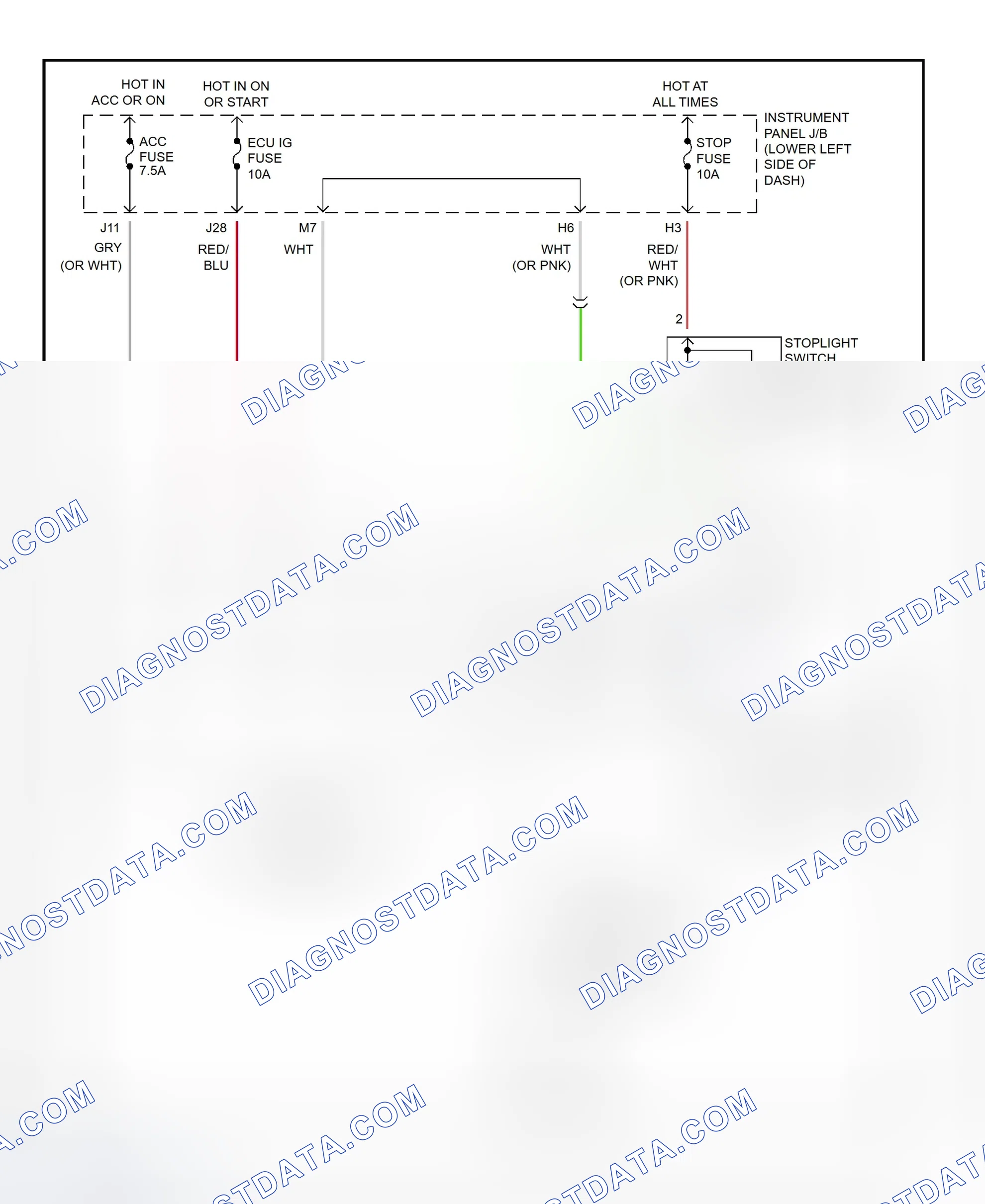 Scheme 379: Shift Interlock System Wiring Diagram (2001 - Toyota RAV4)
