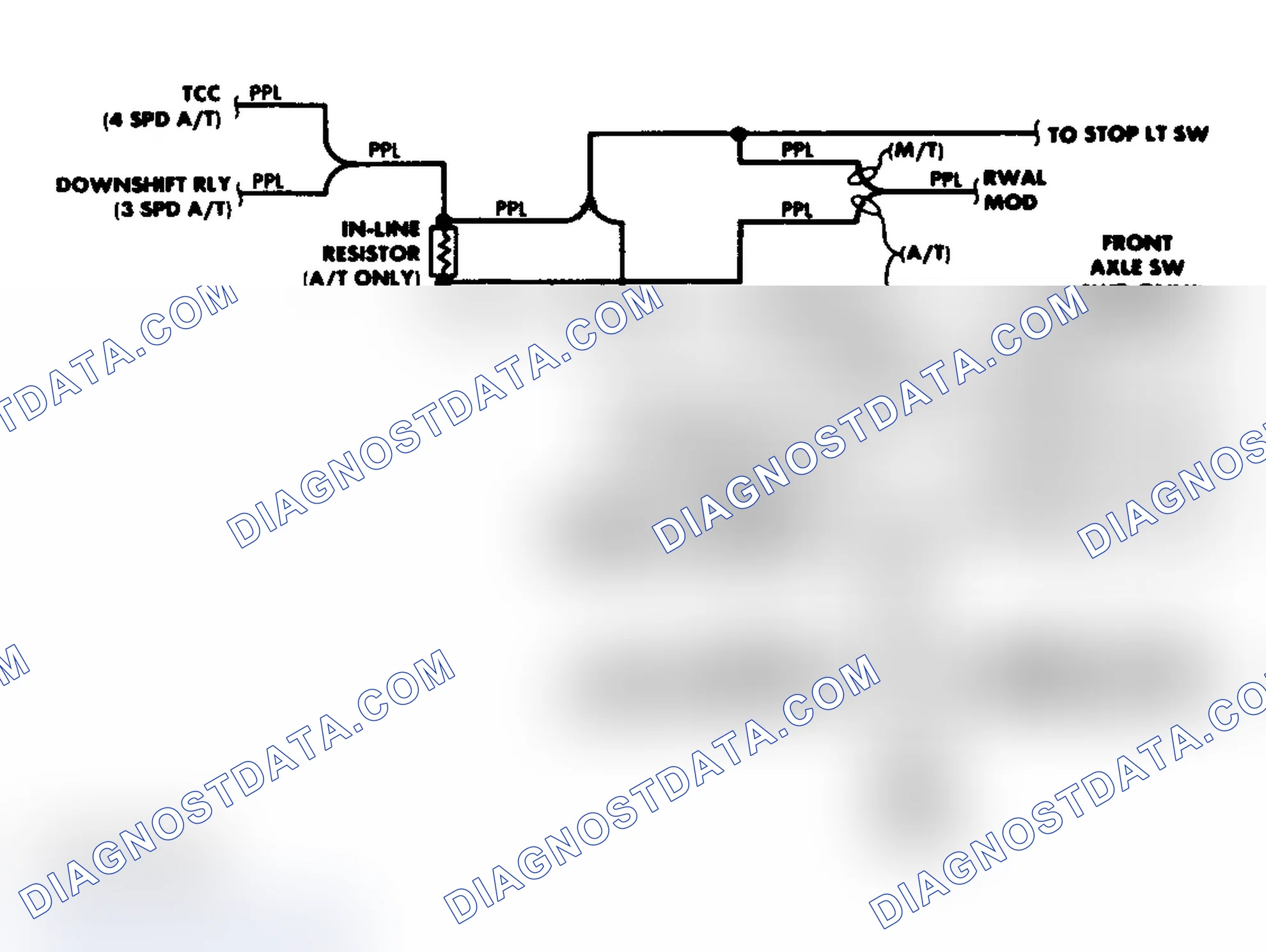 Scheme 2: Transfer Case Circuit (1988)